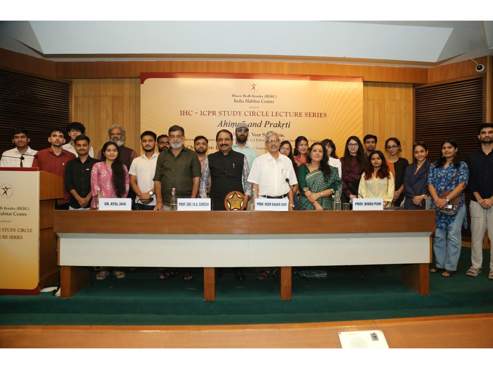 IHC–ICPR Study Circle Hosts Lecture on “Ahiṃsā and Prakṛti” at India Habitat Centre