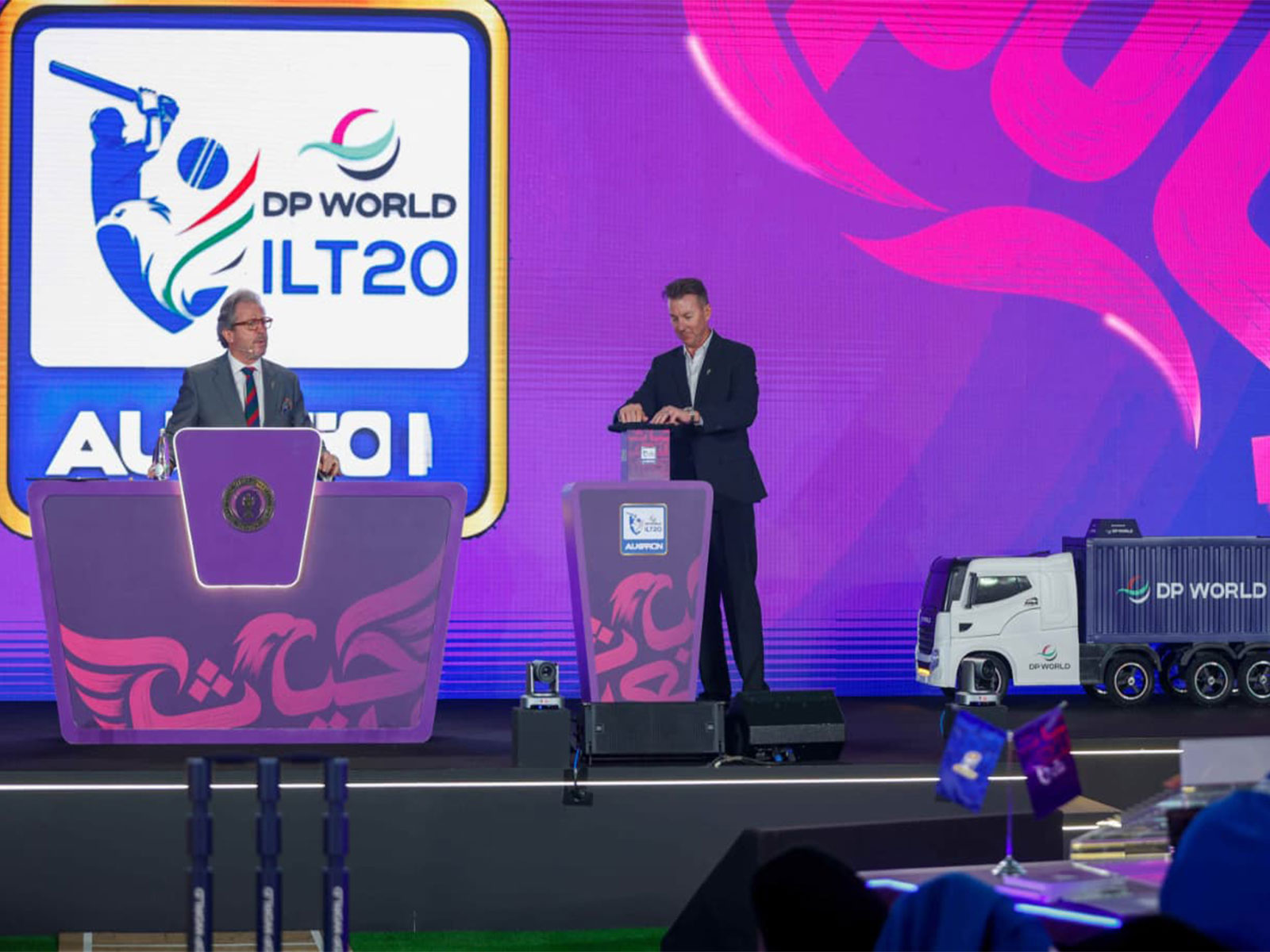 Visual from the ILT20 season five player auction. (Photo: ANI)