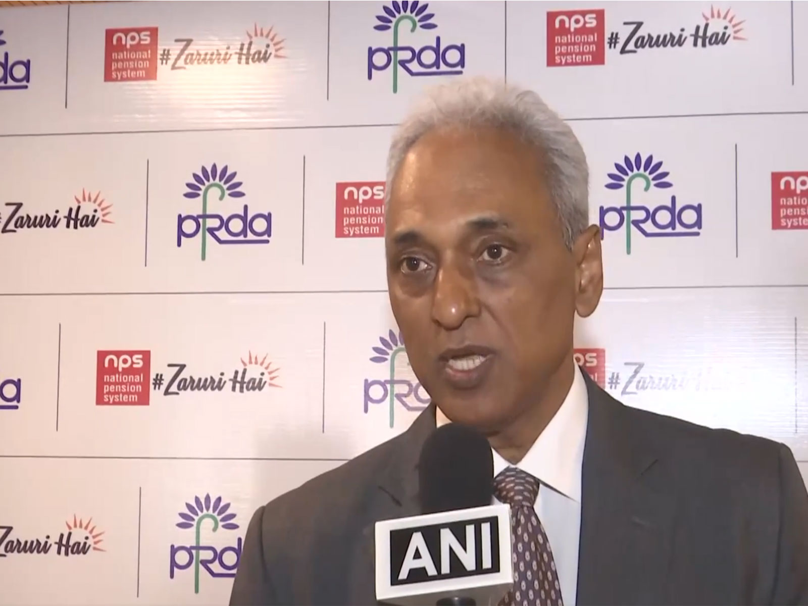PFRDA Chairperson S Ramann (Photo/ANI)