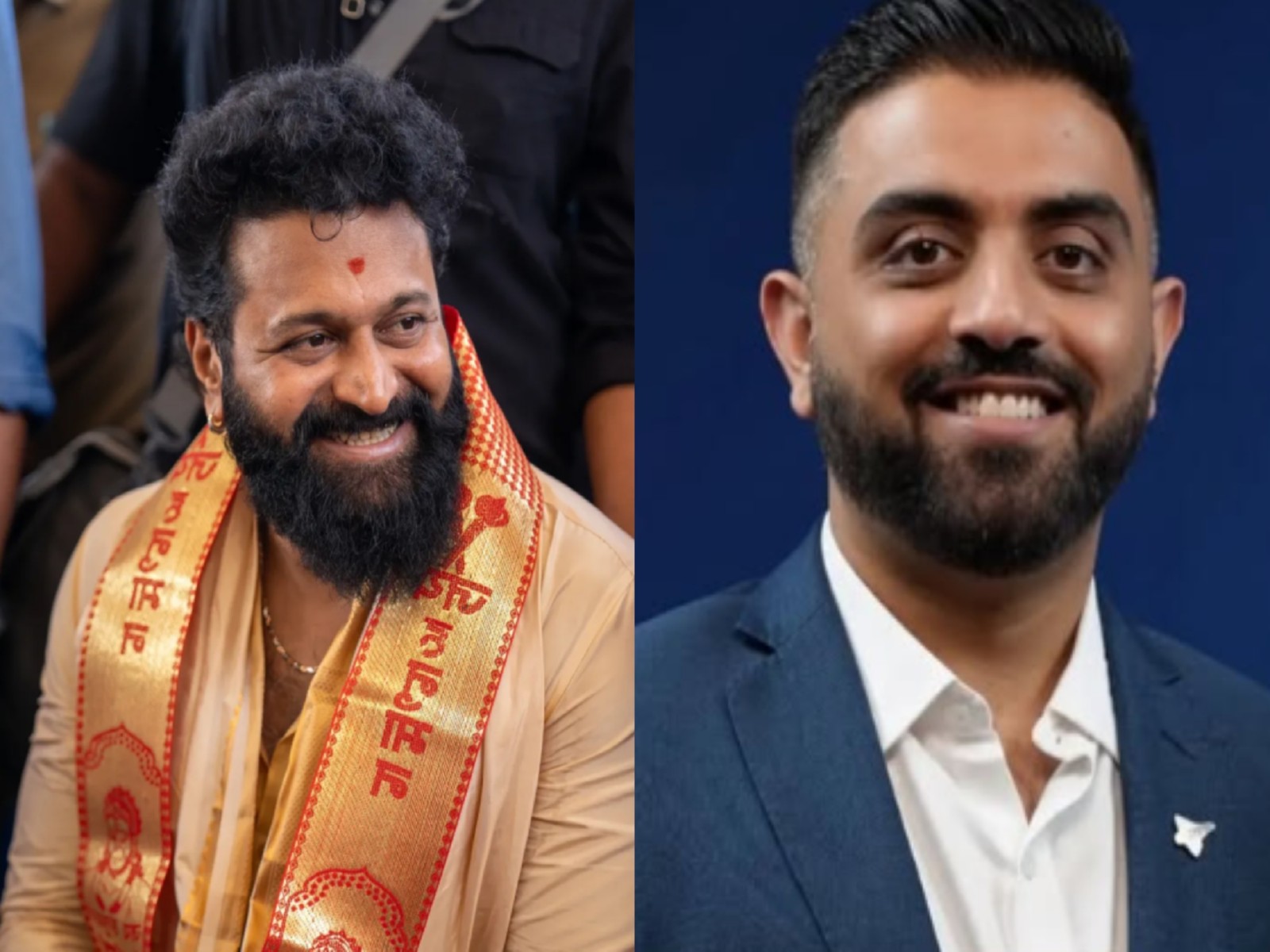 Rishabh Shetty, Captain Smit Machchhar (Photo/Instagram/@rishabshettyofficial)