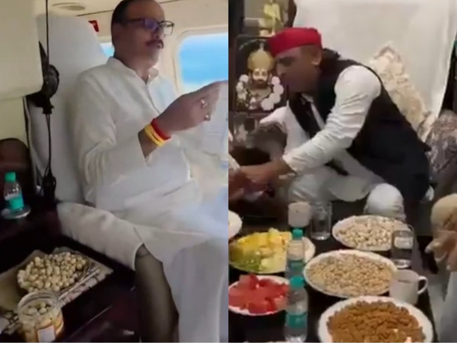 UP Deputy CM Brajesh Pathak (L) and Samajwadi Party chief Akhilesh Yadav (R)(Photo/X/ @brajeshpathakup, @yadavakhilesh)
