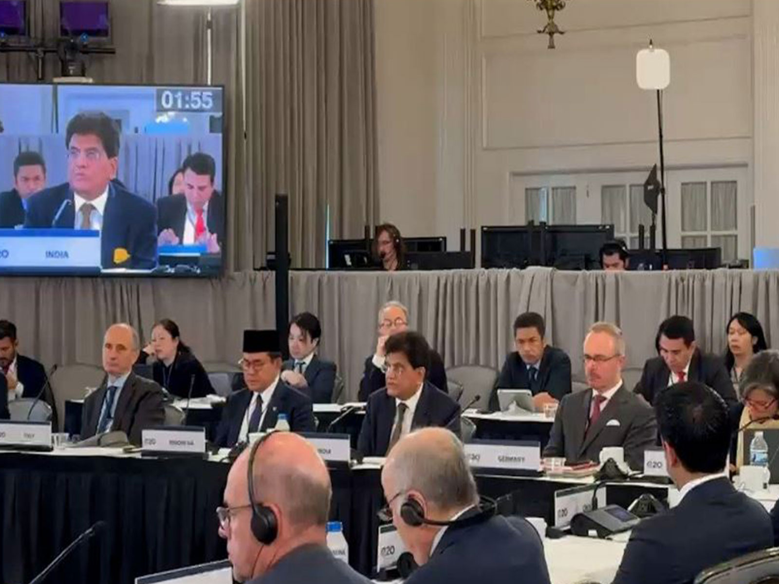 Piyush Goyal at G20 Trade Ministers' Meeting Session (Photo:X/@PiyushGoyal)
