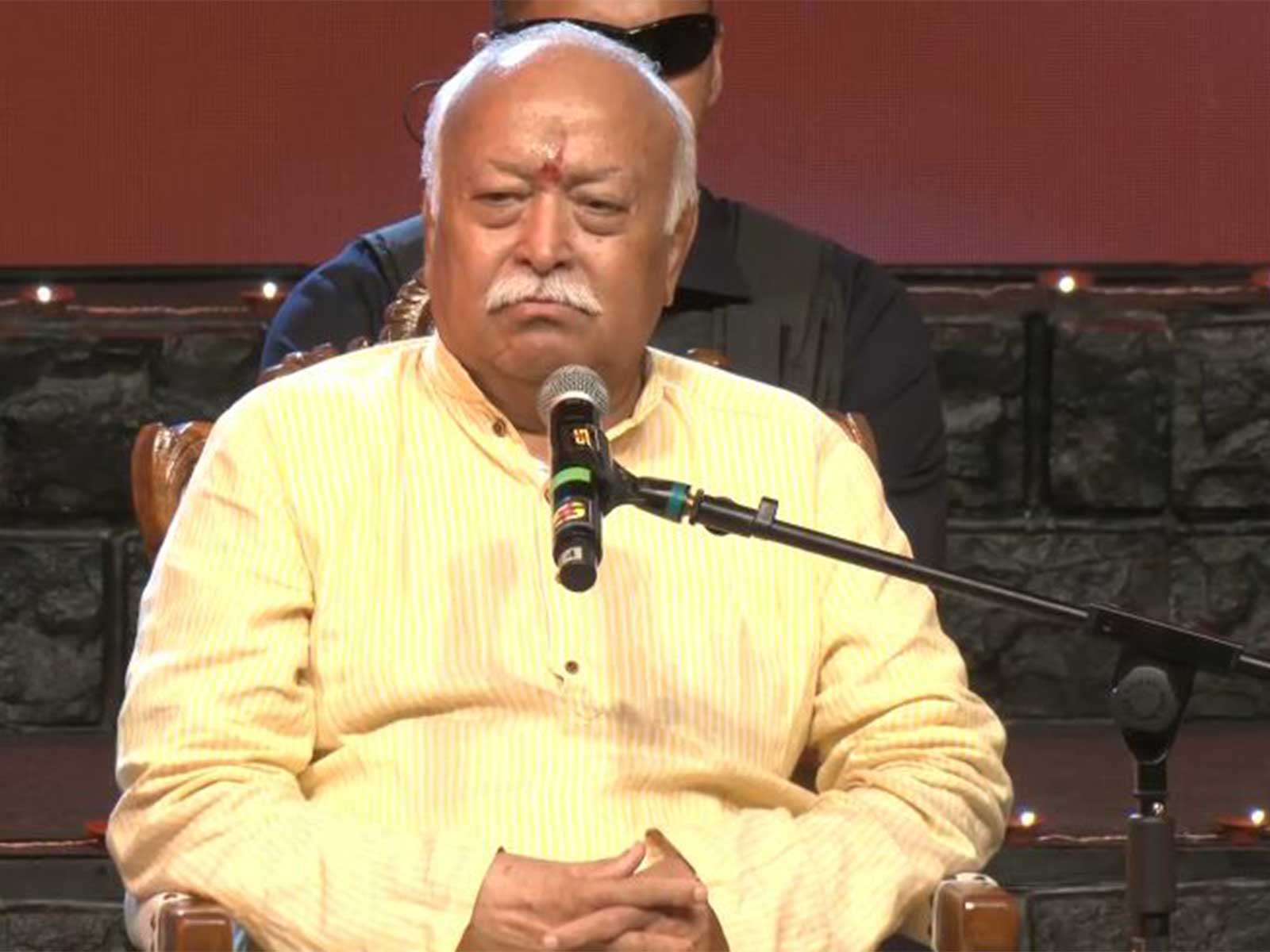  Rashtriya Swayamsevak Sangh (RSS) Sarsanghchalak Mohan Bhagwat (Photo/ANI)
