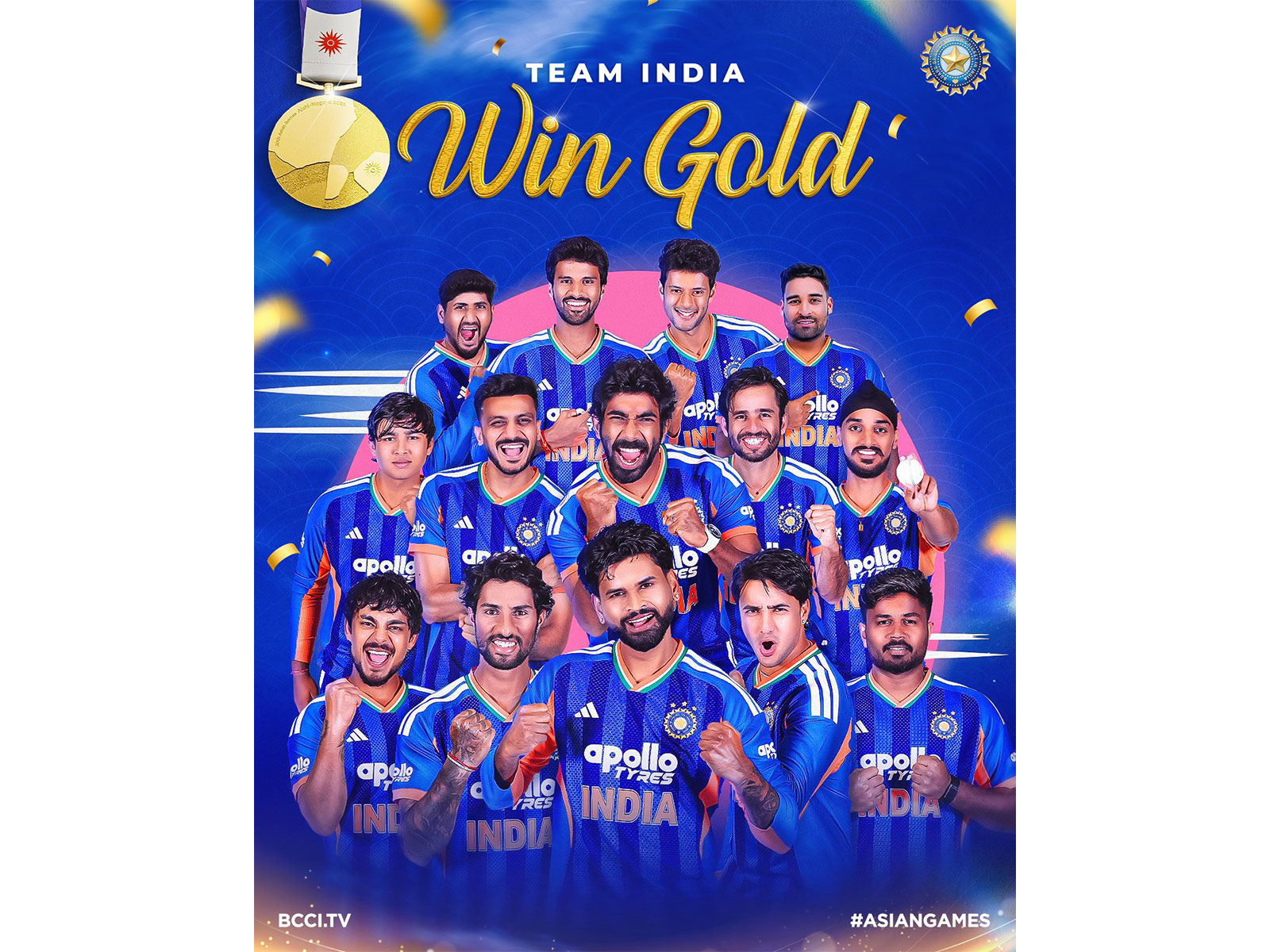 Team India are officially double champions in cricket. (Photo: @BCCI X)