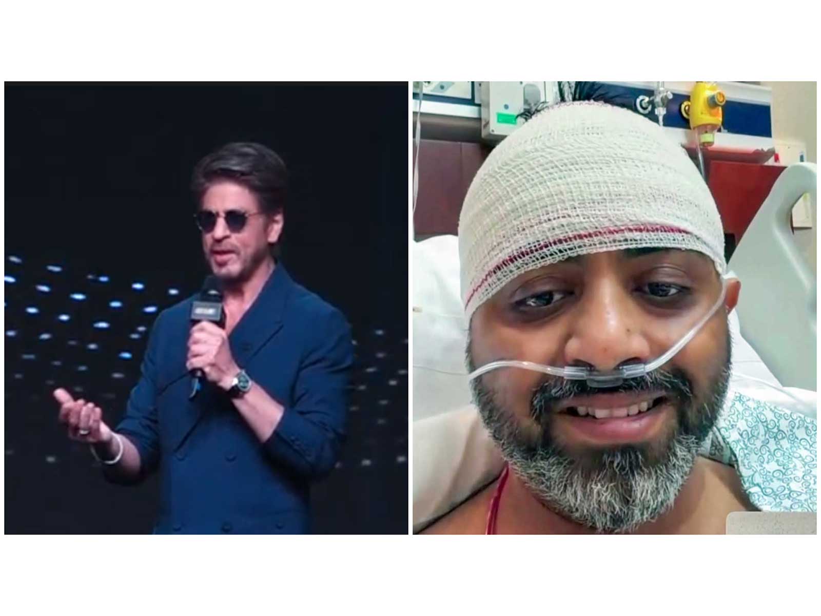 Shah Rukh Khan (L) Smit Machchhar (R) (File Photos/ANI)