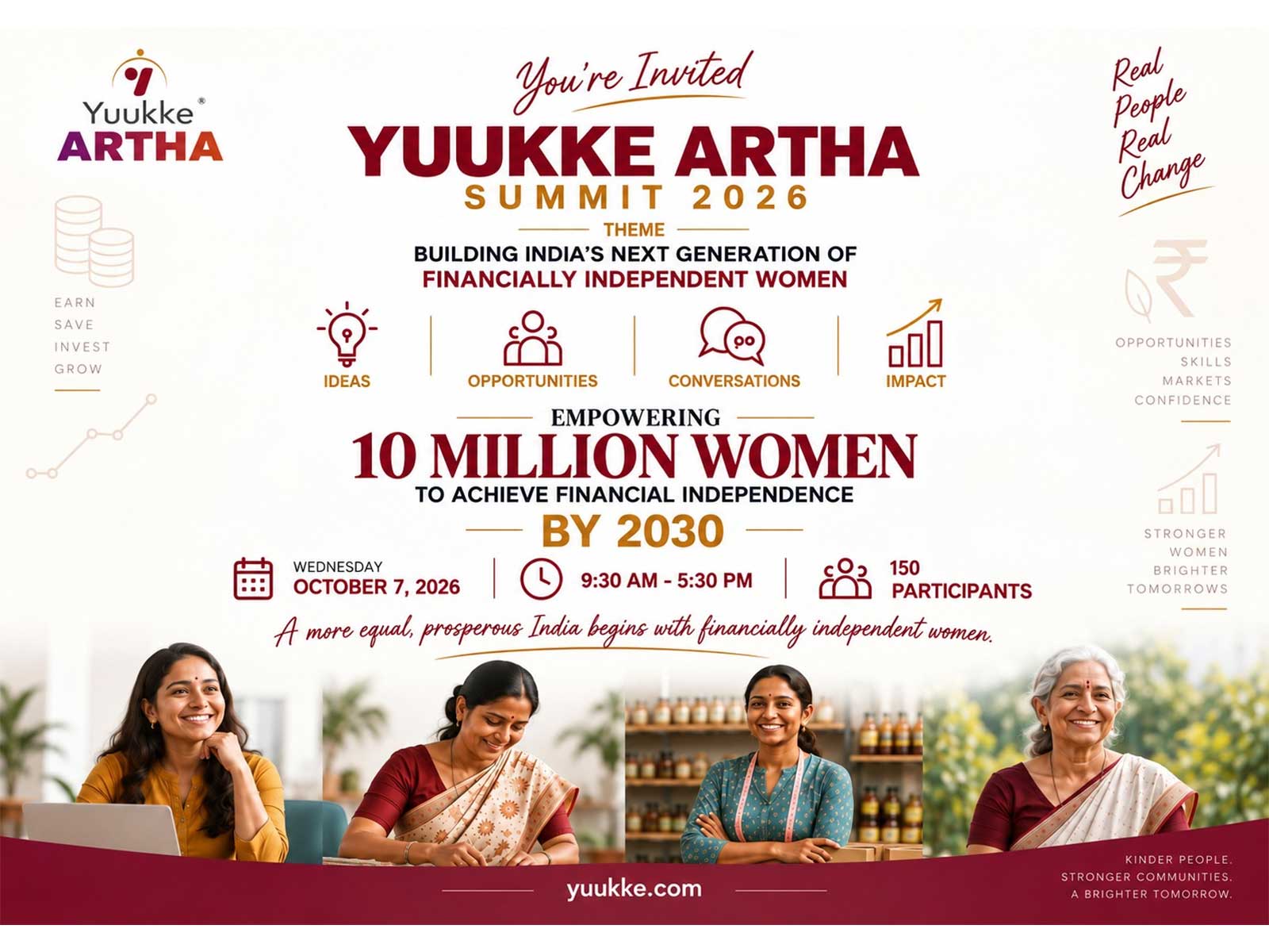 Summit launches a movement to enable 10 million women to achieve financial independence by 2030; Yuukke Awards to honour 11 women