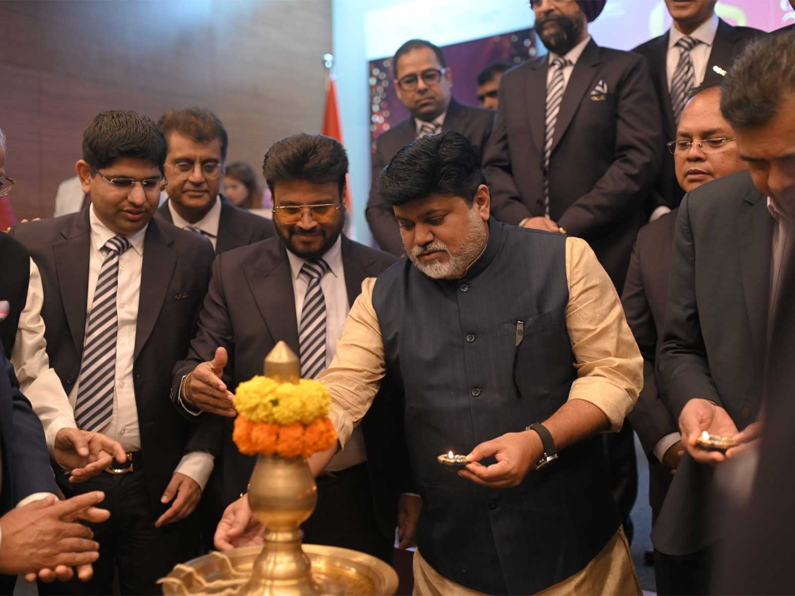 Shri Uday Samant ji inaugurating GJC's - GJS 10th Edition