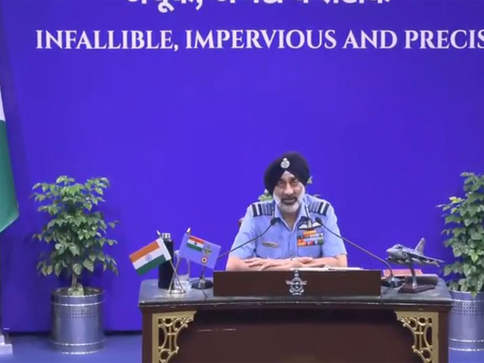 Indian Air Force Chief Air Chief Marshal Amar Preet Singh (Photo/ANI)