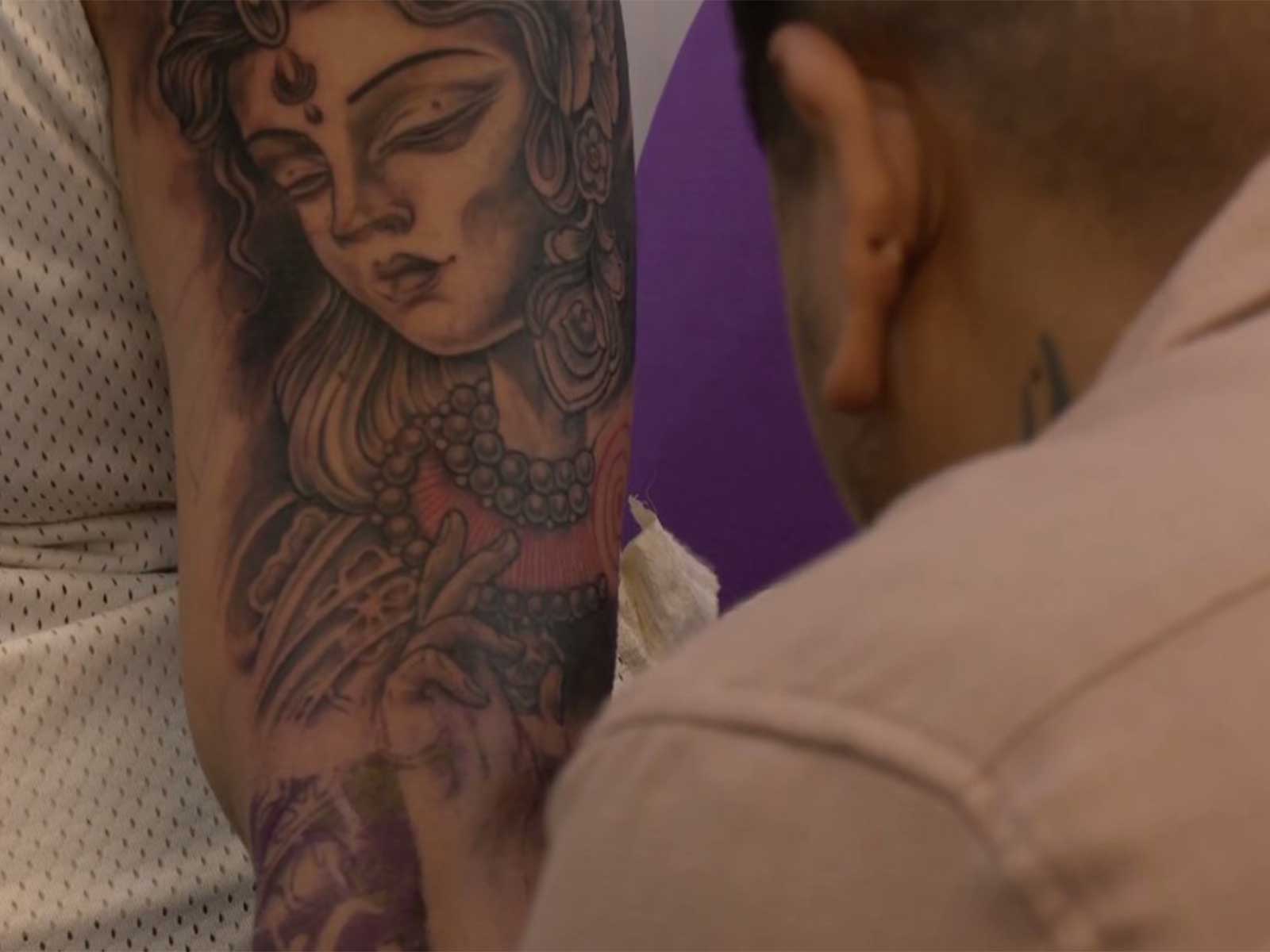 People getting tattoos at the “Himalayan Tattoo Summit 0.3” (Photo/ANI)