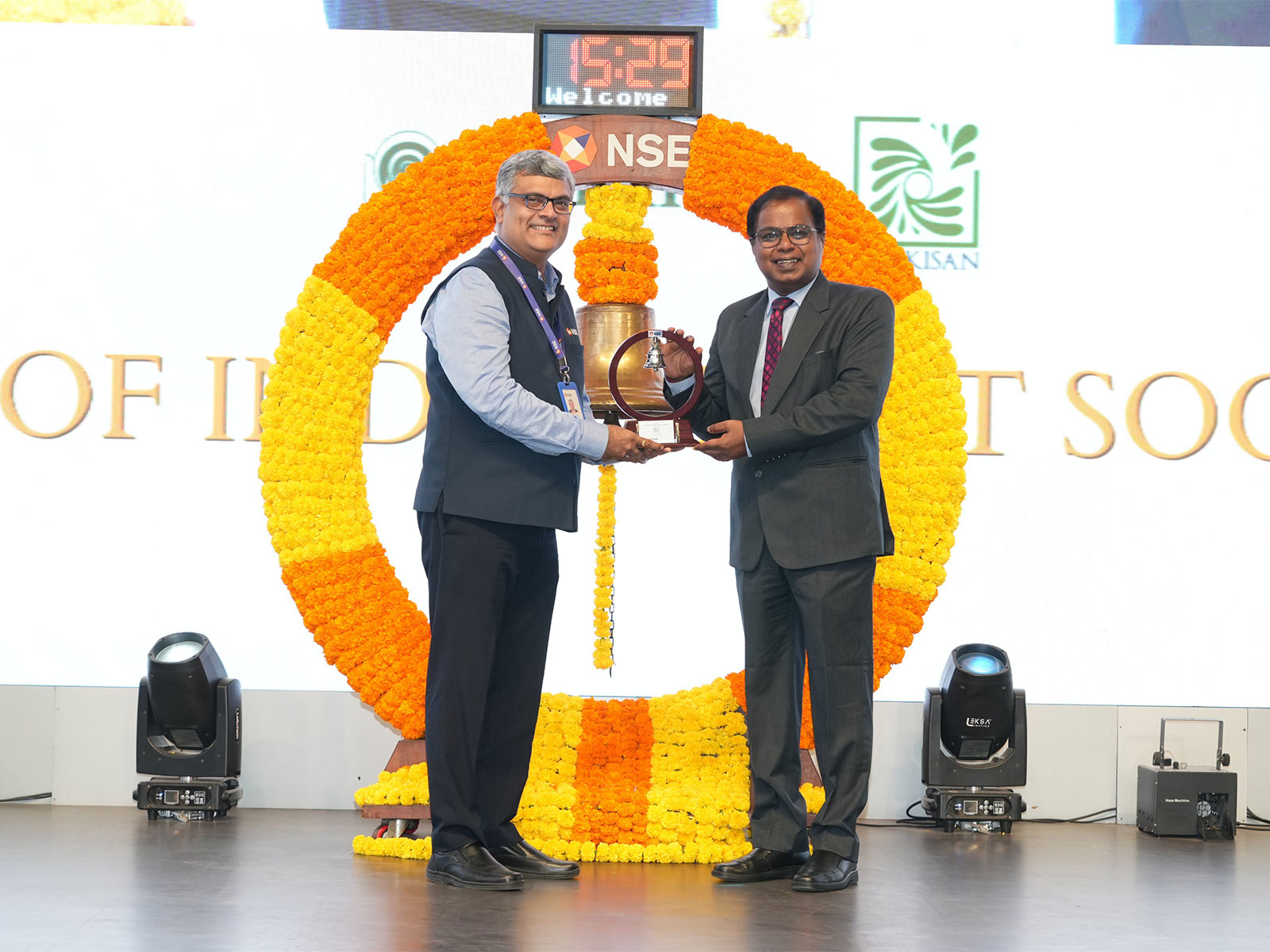 NABKISAN Finance Limited lists India’s first WASH-focused social bond on NSE (Photo/X@NSEIndia)