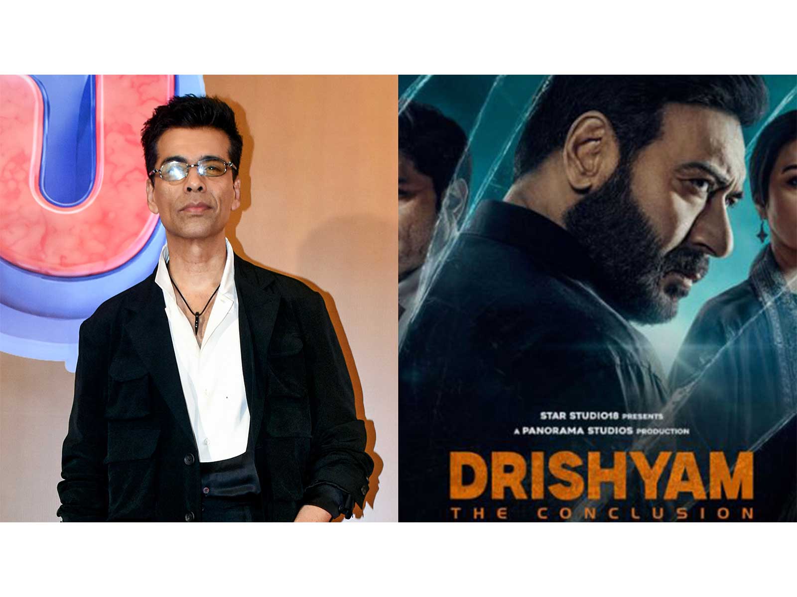 Karan Johar praises 'Drishyam 3' (Photo/ANI/Instagram@ajaydevgn)