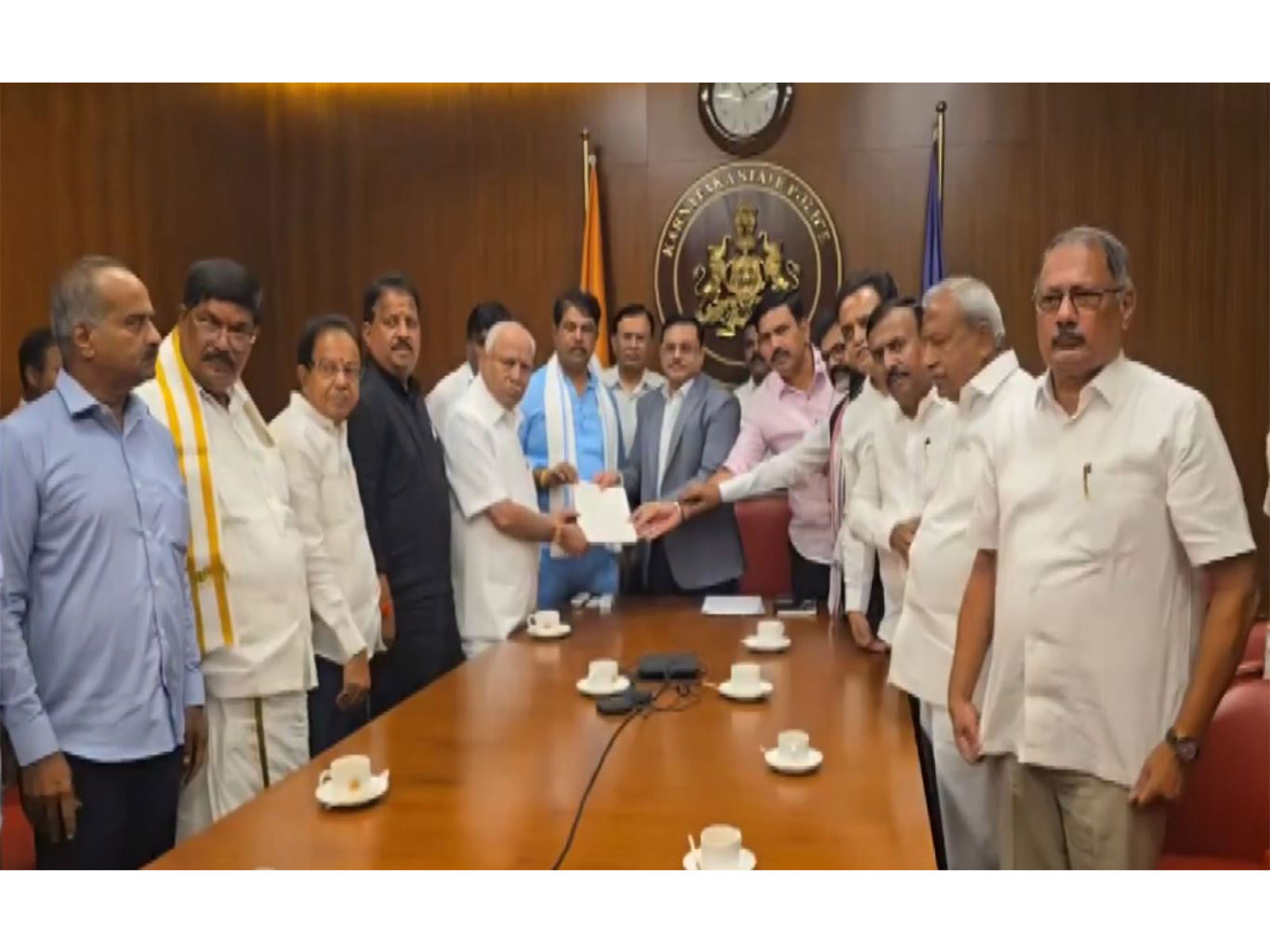 BJP delegation submits memorandum to Karnataka DGP (Photo/BJP)