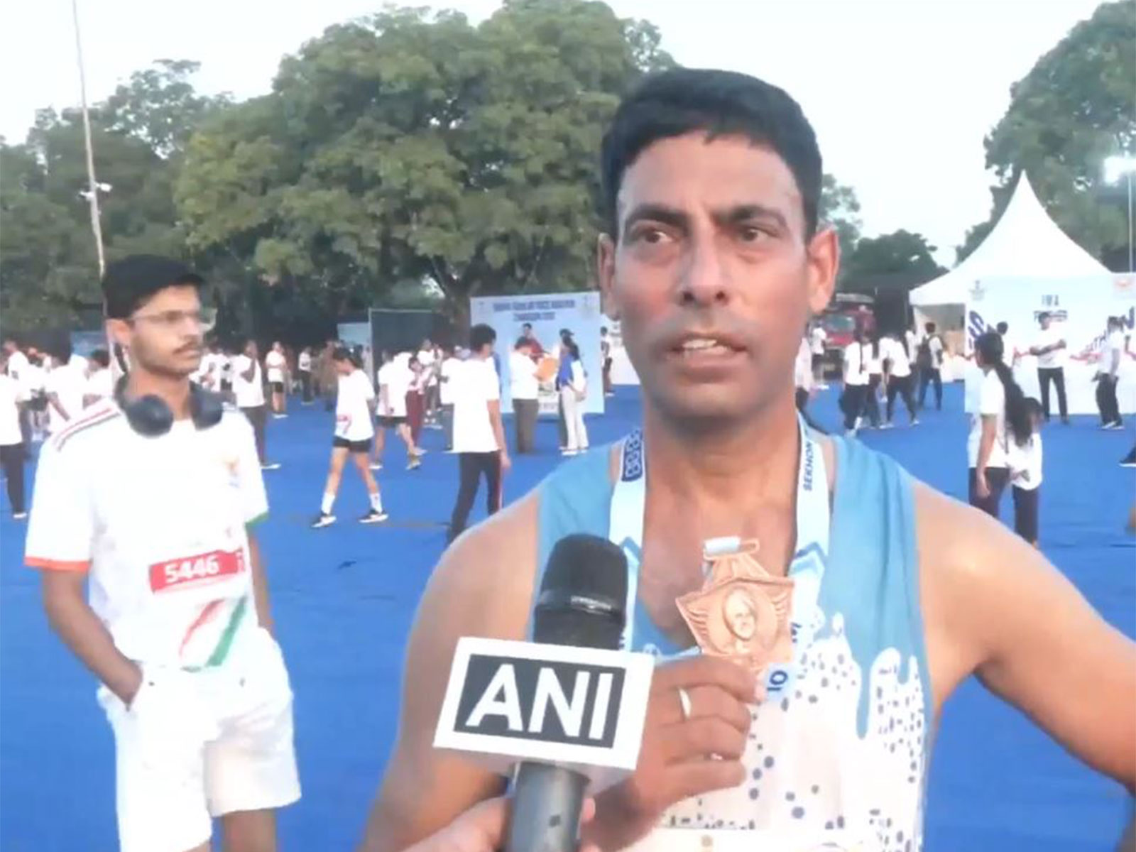 Amit Kumar, Haryana Police personnel and athlete (Photo/ ANI)