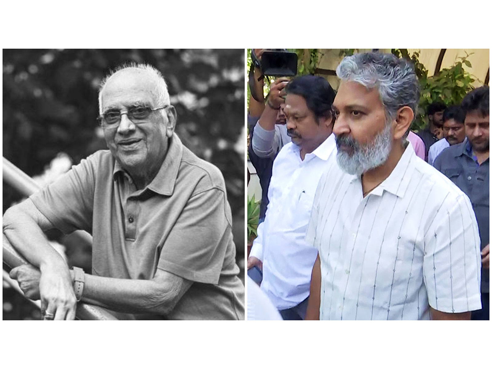 Singeetam Srinivasa Rao (L) SS Rajamouli (R) (File Photos/X/@@ysjagan/ANI)
