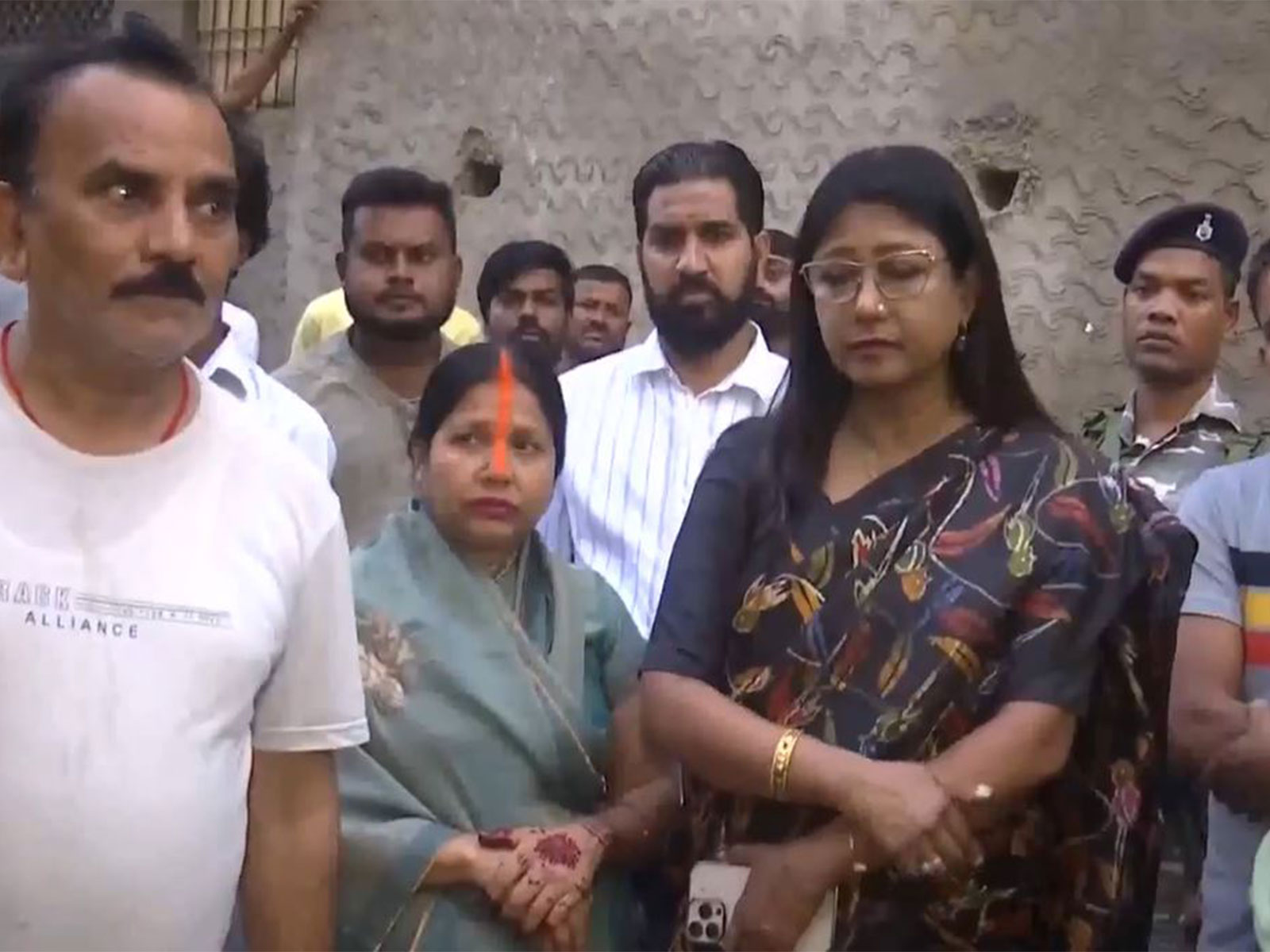 Rajya Sabha MP Mahua Maji expressed condolences to the bereaved family (Photo/ANI)