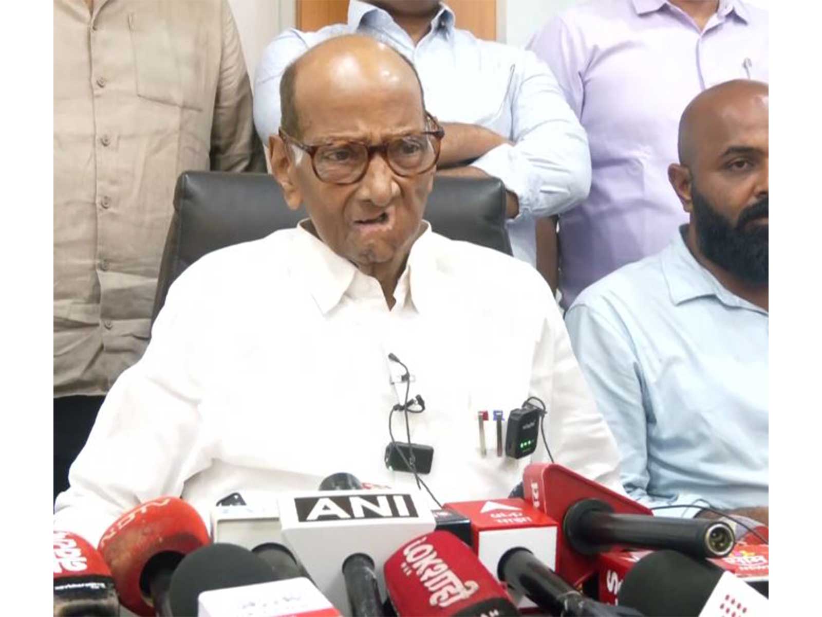 Nationalist Congress Party (SP) chief Sharad Pawar (Photo/ANI)