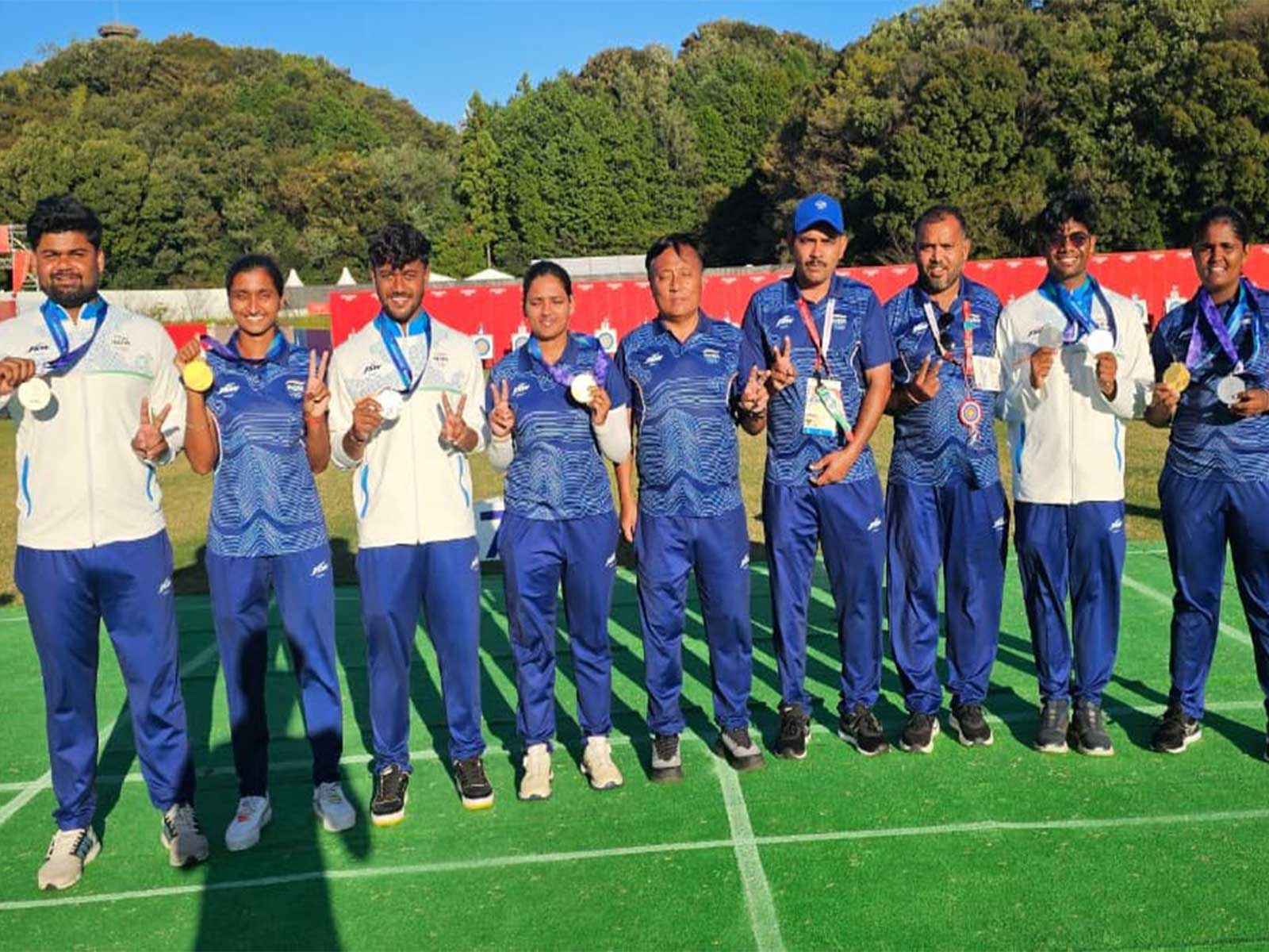 Indian recurve archery team at Asian Games 2026 (Photo: SAI Media)
