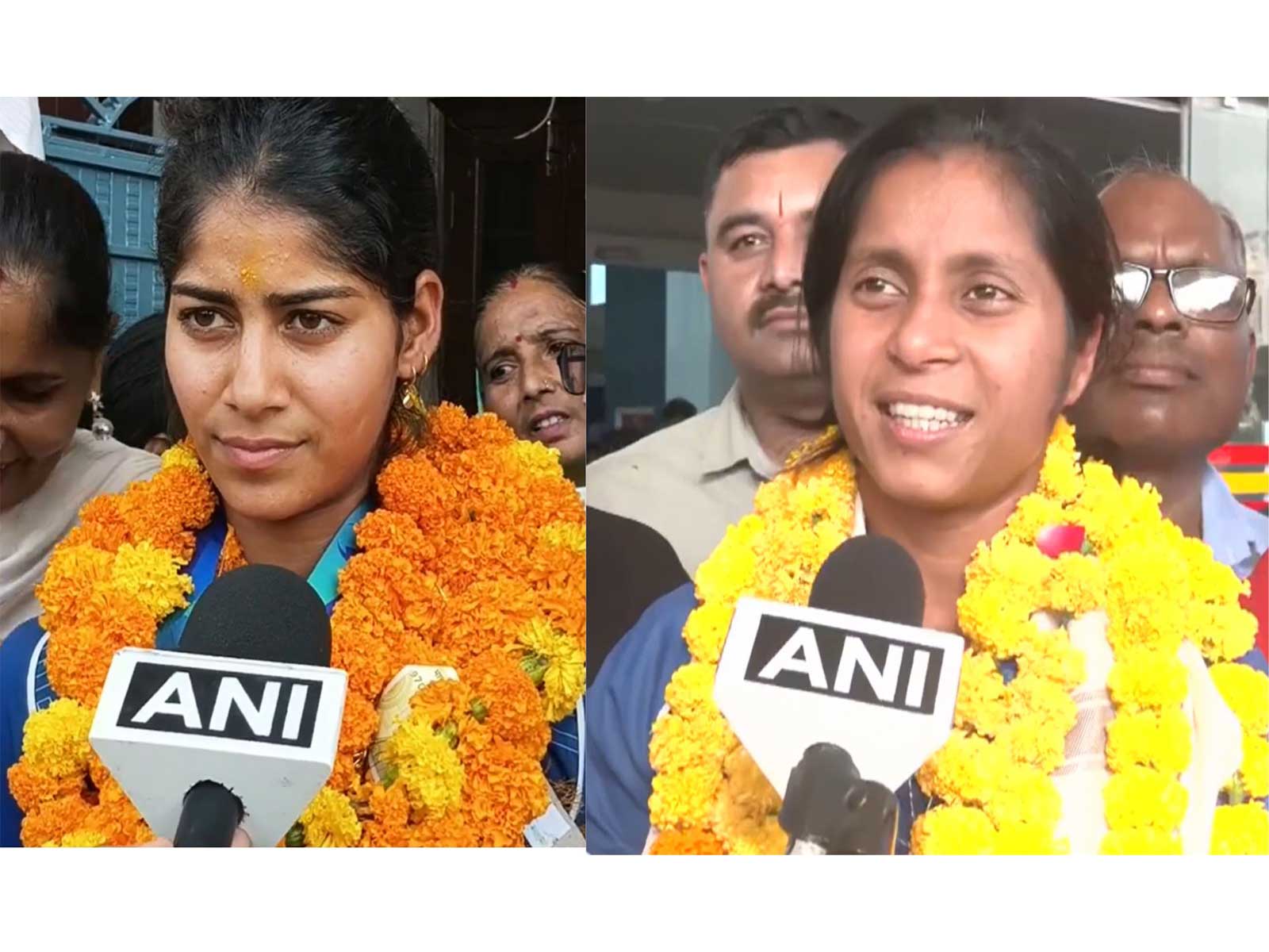 Ishika Chaudhary and Ishika Sambharwal. (Photo/ANI)  