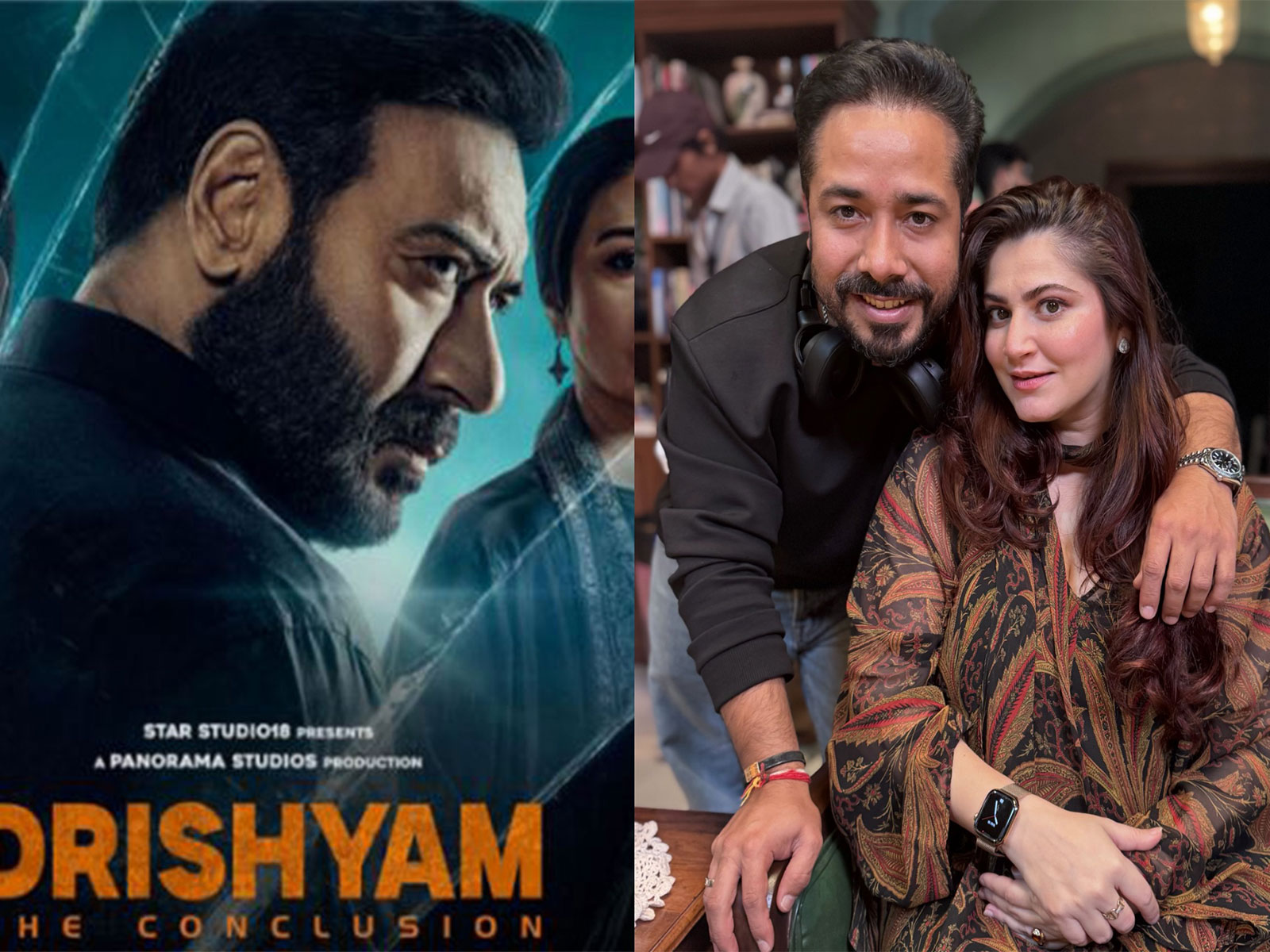 Shivaleeka Oberoi celebrates 'Drishyam 3' (Photo/Instagram@shivaleekaoberoi/@ajaydevgn)