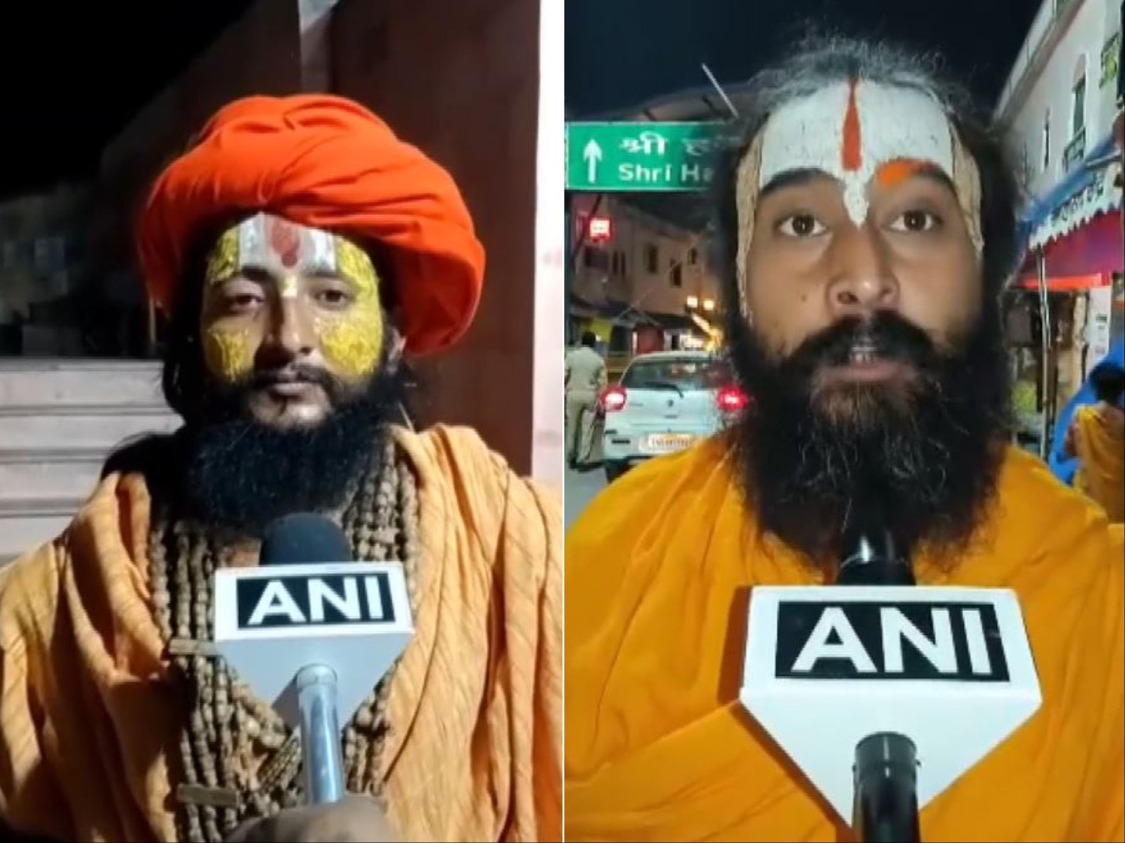 Mahant Sitaram Das Ji Maharaj, Mahamandleshwar Vishnu Das Ji Maharaj (Photo/ANI)