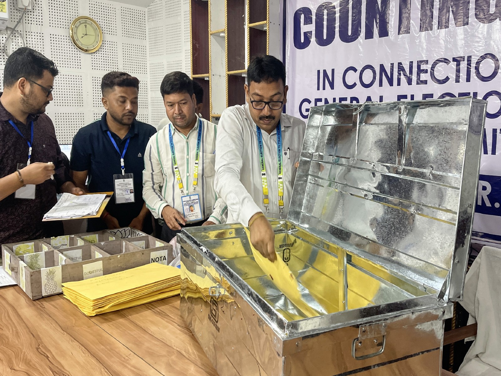 TTAADC village committee elections vote counting in Tripura (Photo/ANI)