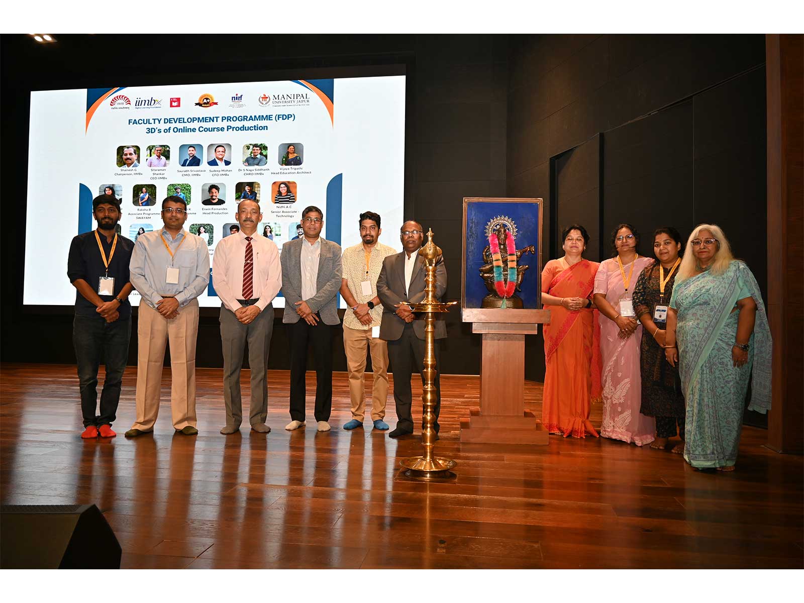 Dignitaries present in the Inaugural session of the FDP at Manipal University Jaipur