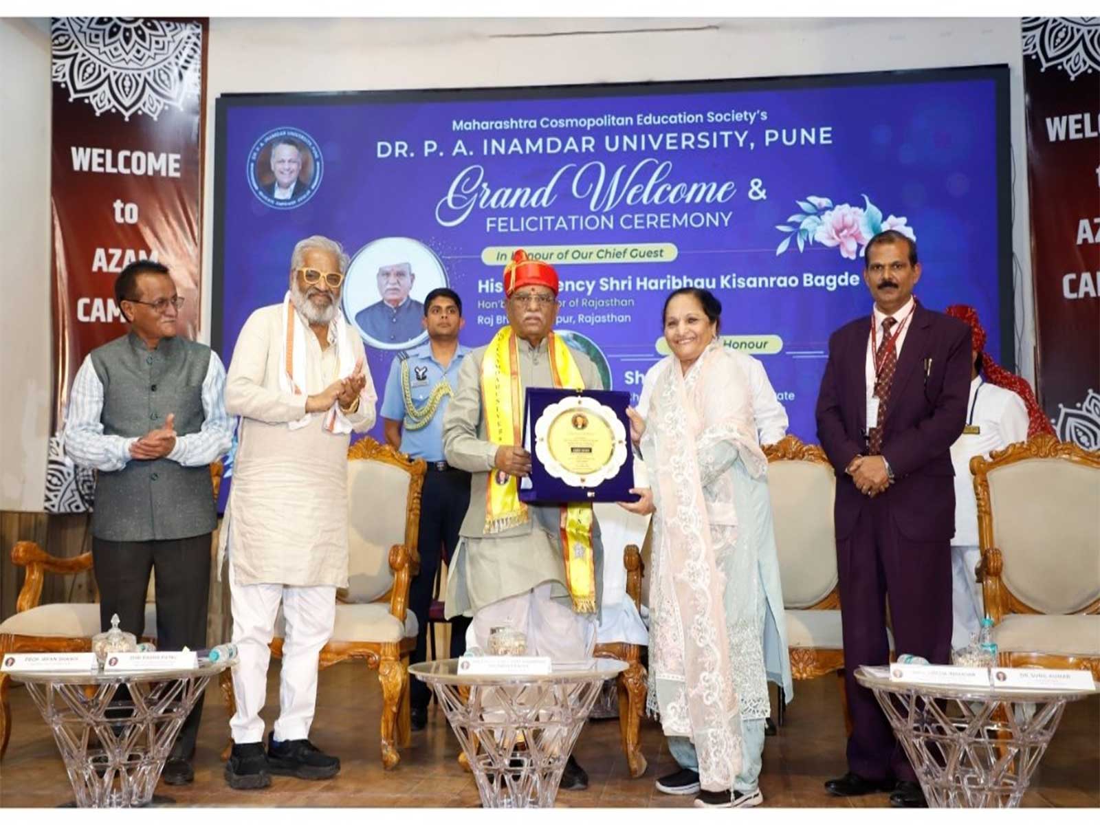 Honourable Governor of Rajasthan Visits Azam Campus to Witness Digital Literacy Project for Pune Municipal Corporation Students