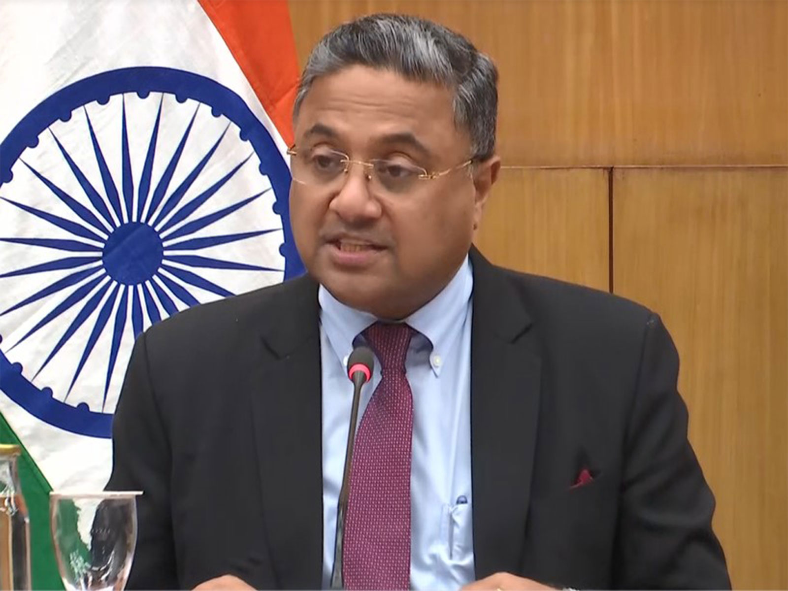 MEA Secretary (West) Sibi George (Photo/ANI)