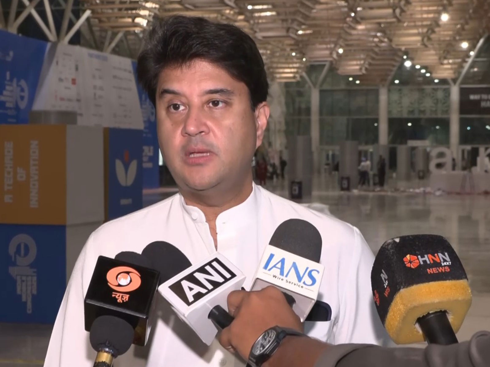 Union Minister for Communications Jyotiraditya Scindia. (Photo-ANI)