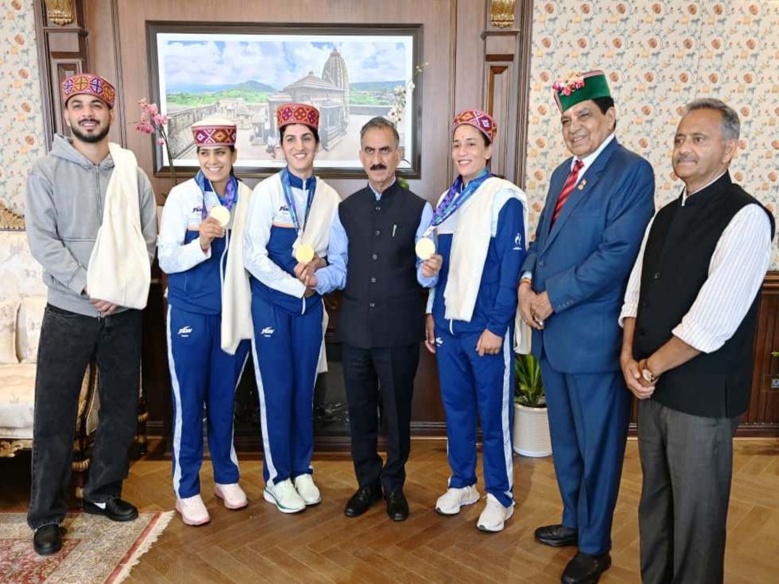 Himachal Pradesh CM announces Rs 1 crore each for state Kabaddi gold medallists. (Photo/ANI)