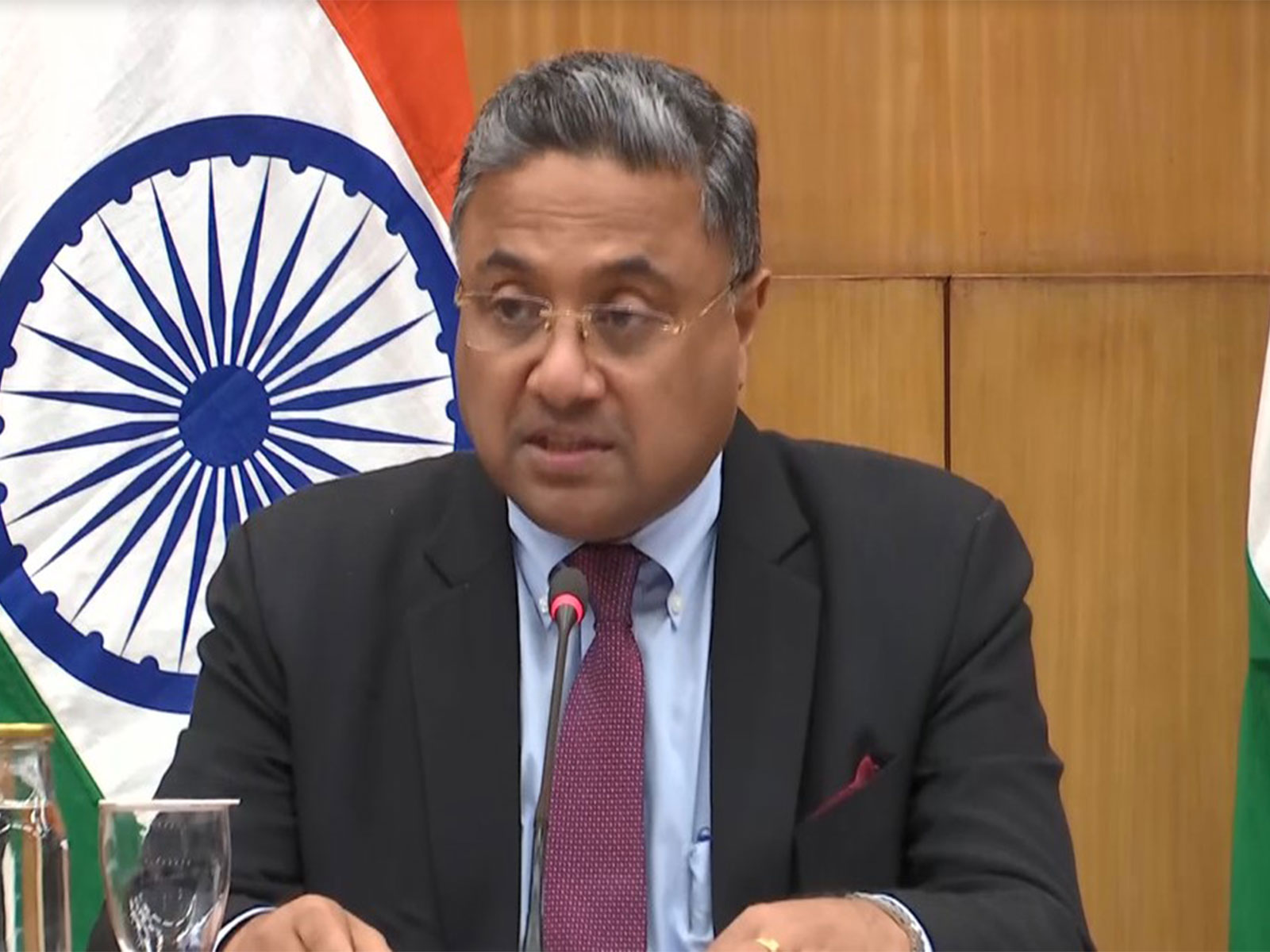 MEA Secretary (West) Sibi George (Photo/ANI)