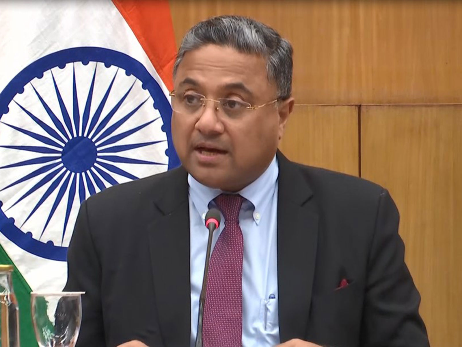 MEA Secretary (West) Sibi George (Photo/ANI)