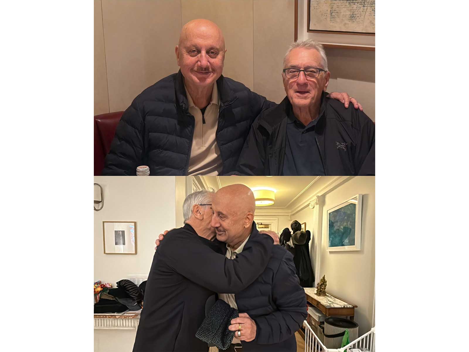 Anupam Kher meets Robert De Niro (Photo/Instagram@anupampkher)