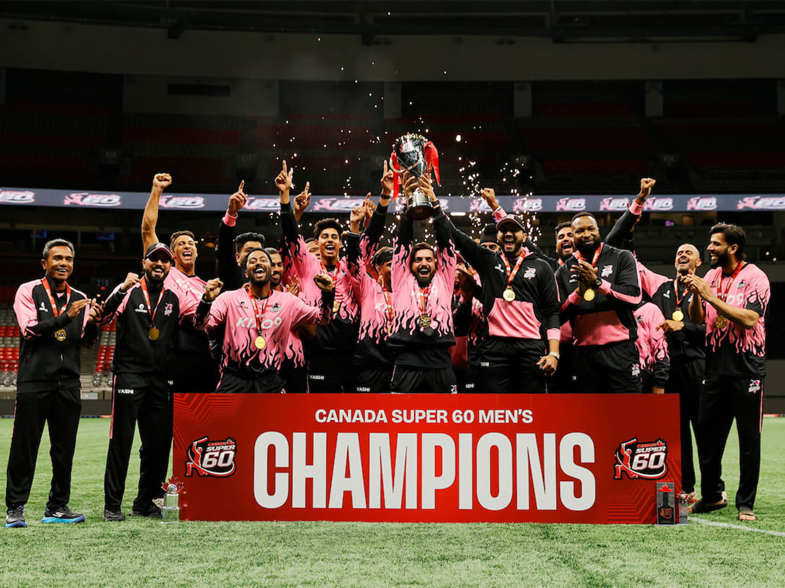 Kieron Pollard-led Toronto Sixers win Canada Super 60 Season 2.(Photo/Canada Super 60)