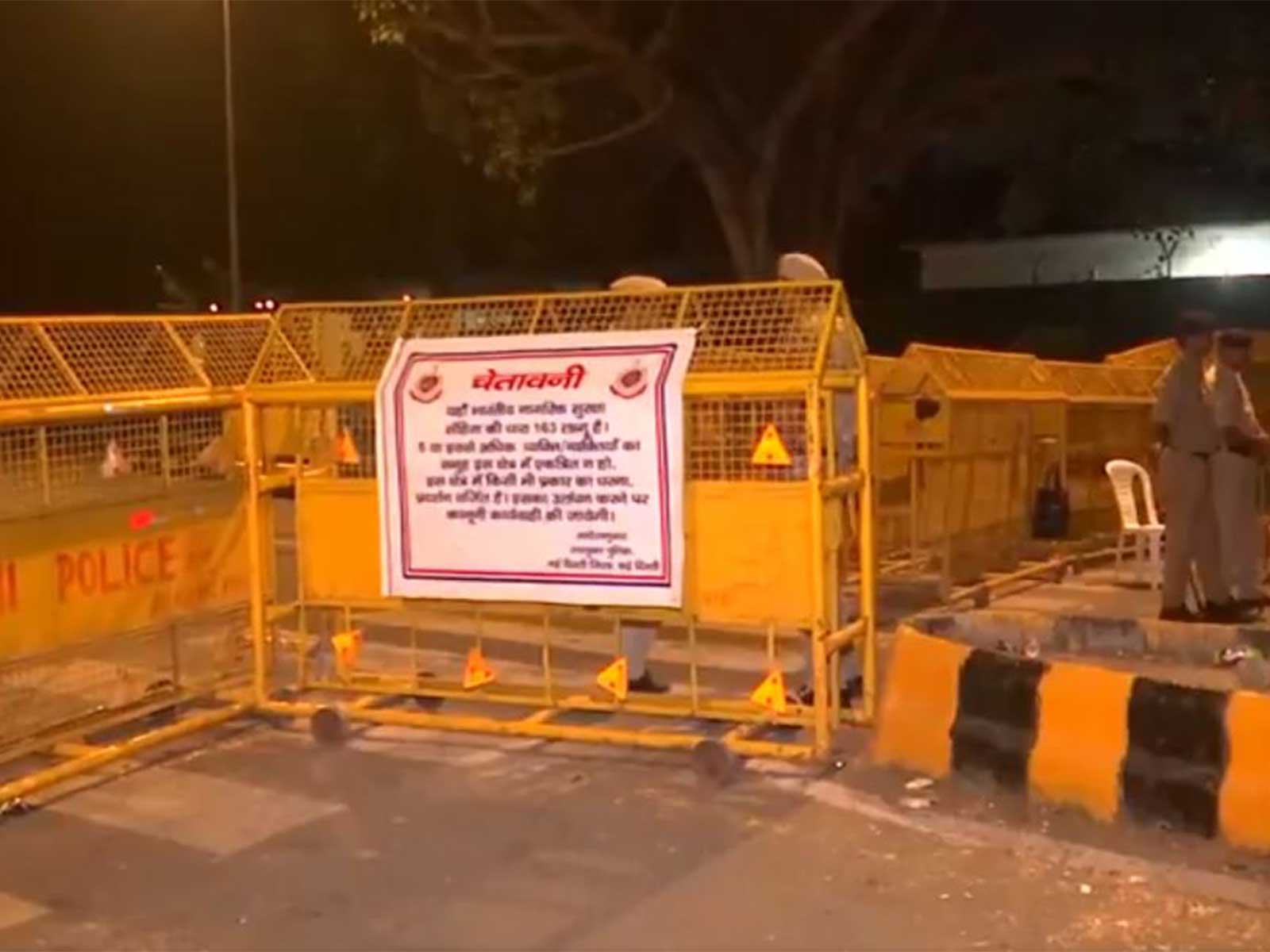 Heavy police deployment around Jantar Mantar, Election Commission headquarters (Photo/ANI)