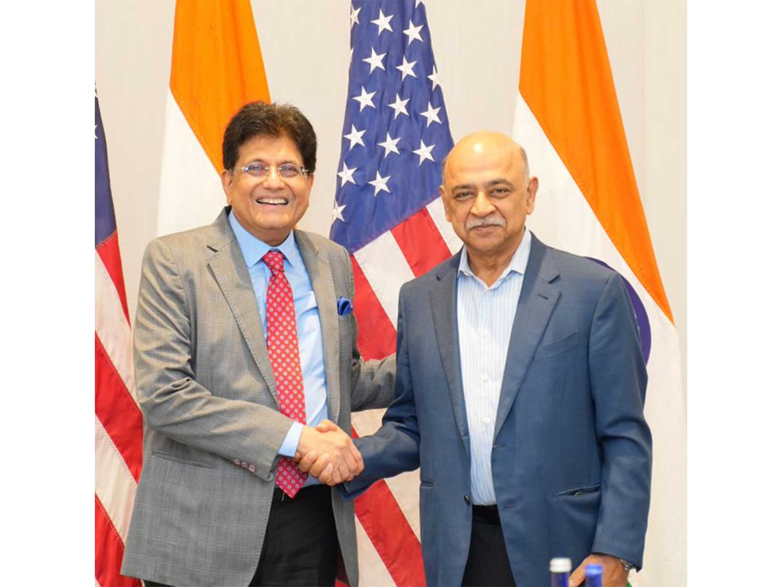 Union Minister Piyush Goyal meets Arvind Krishna-Chairman and CEO IBM (Photo/X/@PiyushGoyal)