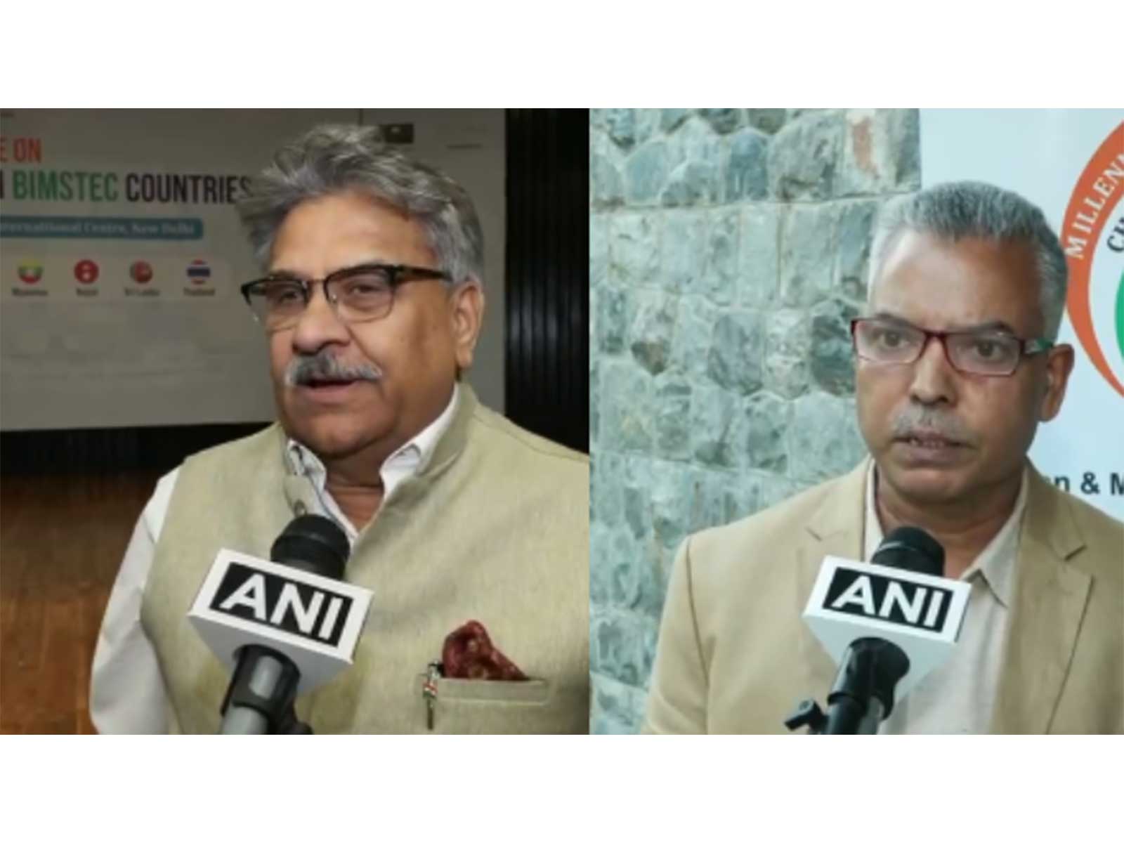 Anil Trigunayat, President, MIICCIA and  Brij K. Guhare, Secretary General, CCIFMSMB (Photo/ANI)