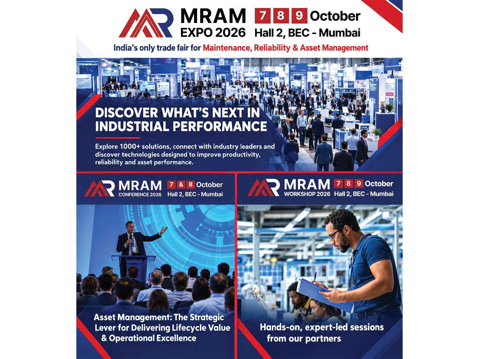 Three-day exhibition to showcase predictive maintenance, AI, IIoT, condition monitoring, digital asset management and reliability technologies