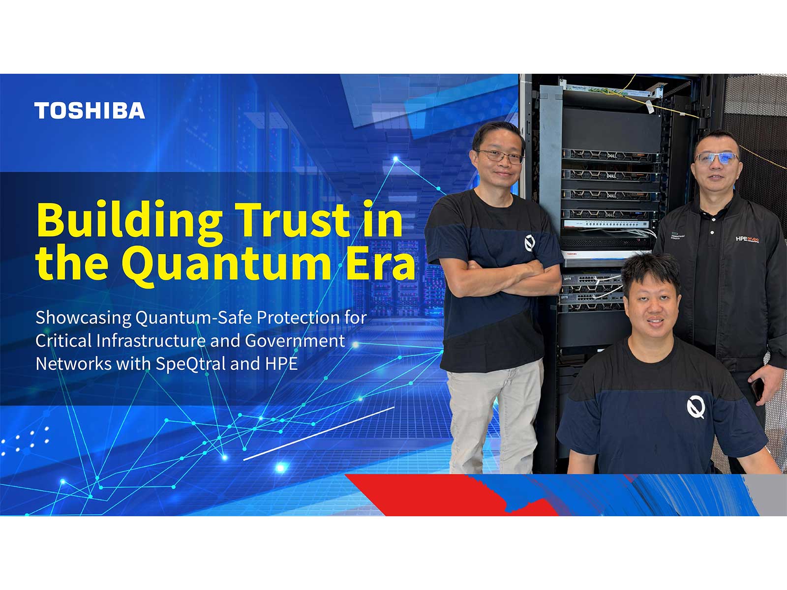 Toshiba Showcases Quantum-Safe Protection for Critical Infrastructure and Government Networks with SpeQtral and HPE