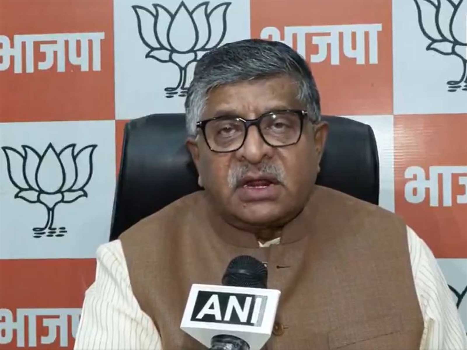  BJP MP Ravi Shankar Prasad (Photo/ ANI)