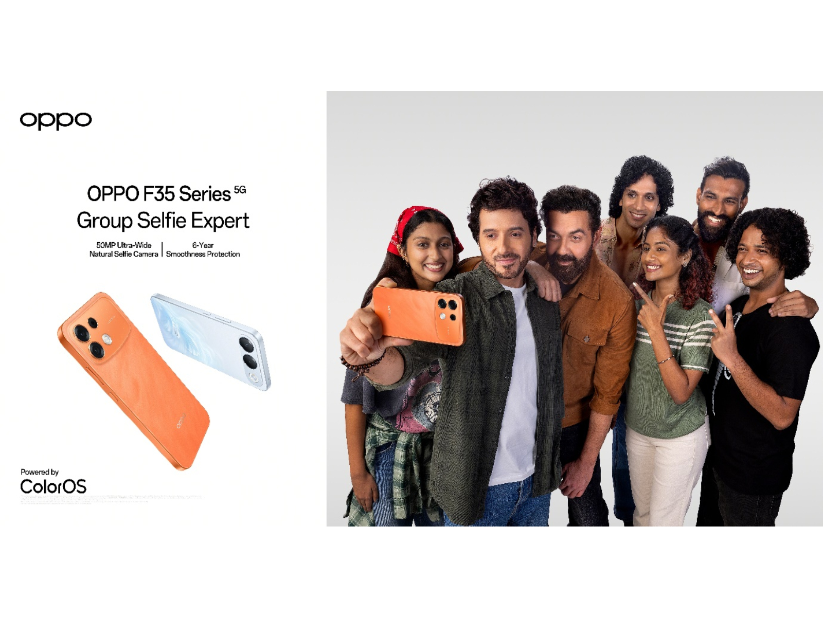 OPPO India Unveils ‘Jitna Bada Dil, Utni Badi Selfie’ Campaign ft. Bobby Deol and Divyenndu Sharma Ahead of the OPPO F35 Series Launch