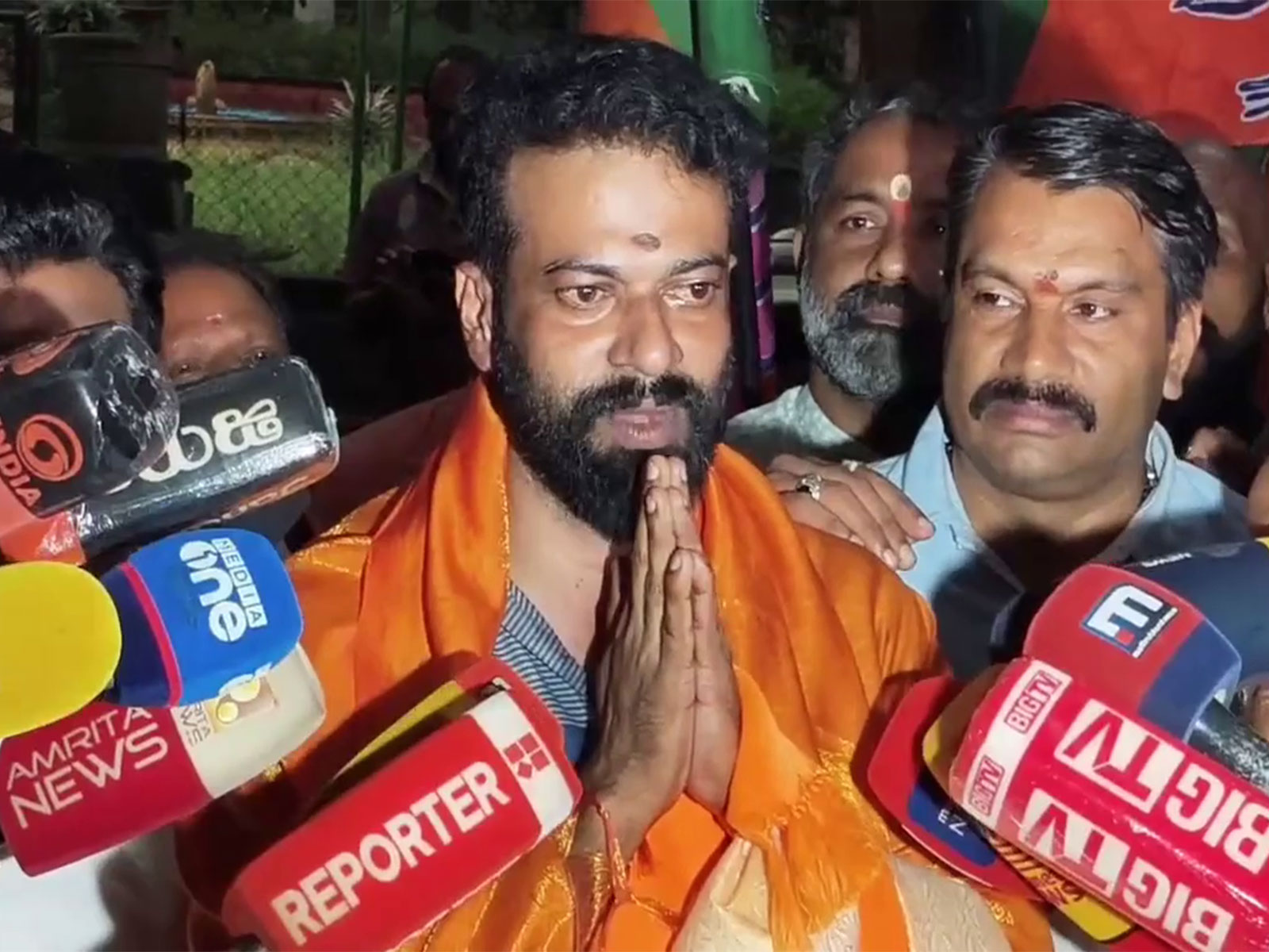 BJP Councillor R Sugathan (Photo/ANI)