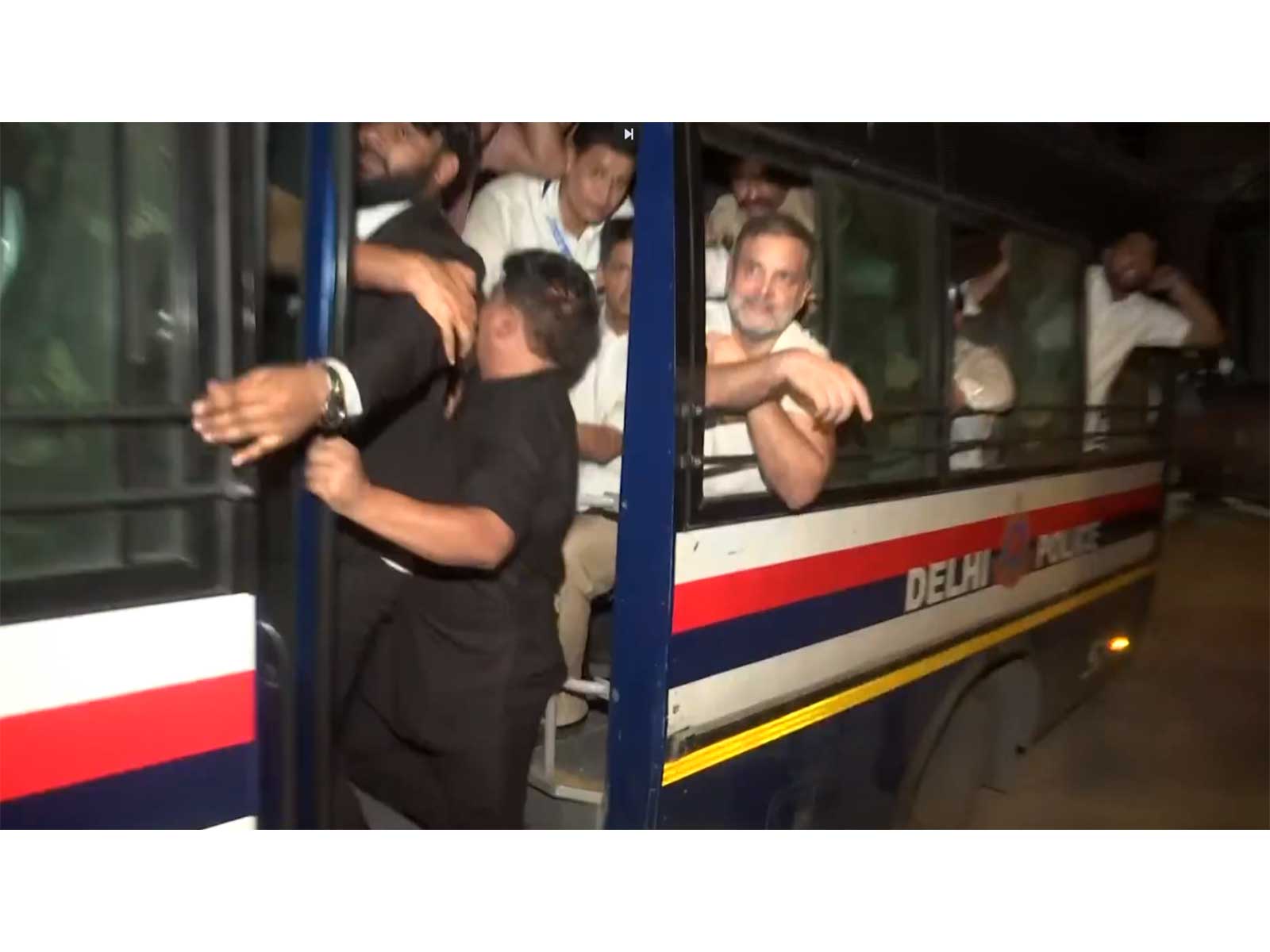 Congress leader Rahul Gandhi detained by Delhi Police (Photo/ANI)