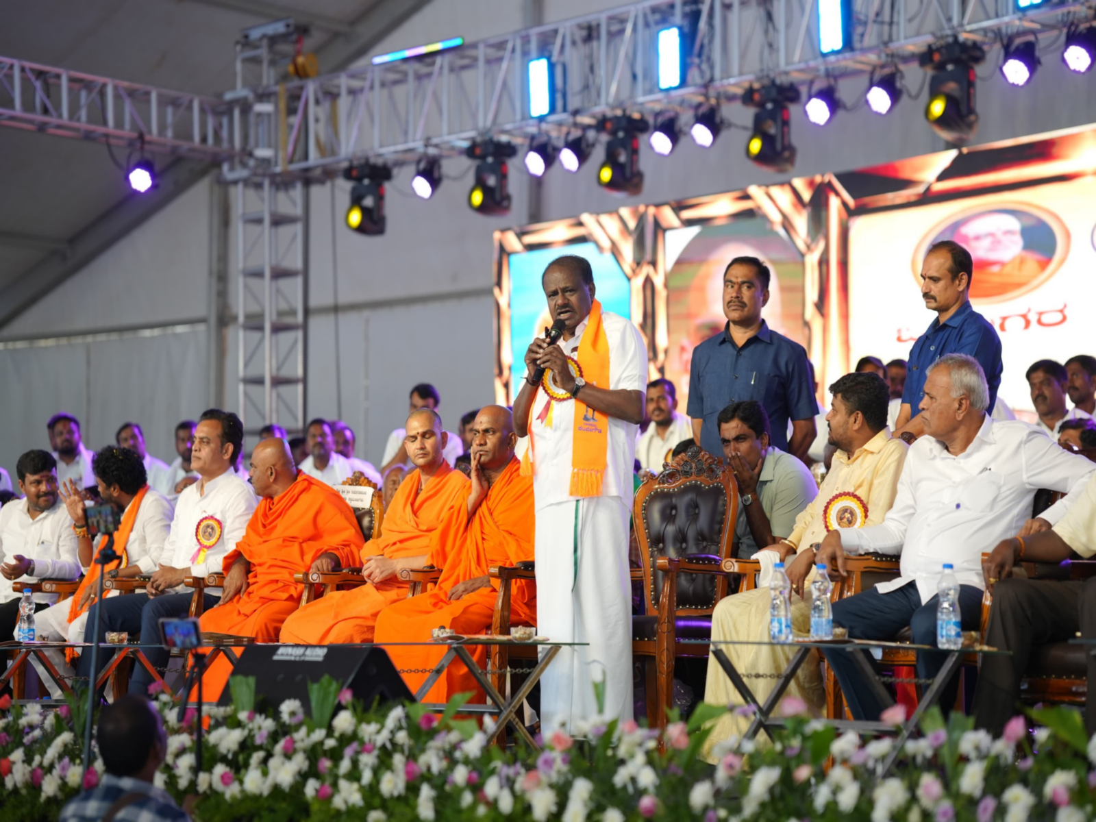 Union Minister for Heavy Industries and Steel H.D. Kumaraswamy (Photo: @hd_kumaraswamy/X)