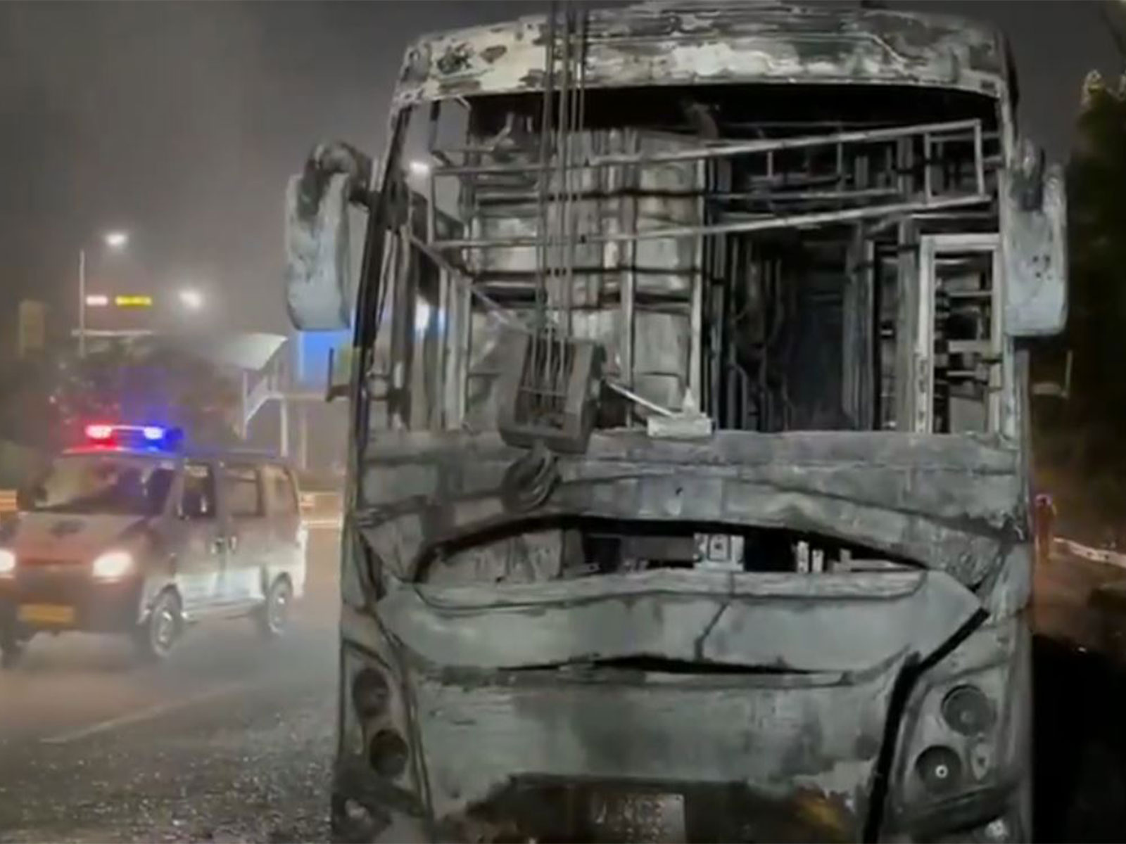 Visual of the bus (Photo/Noida Police)