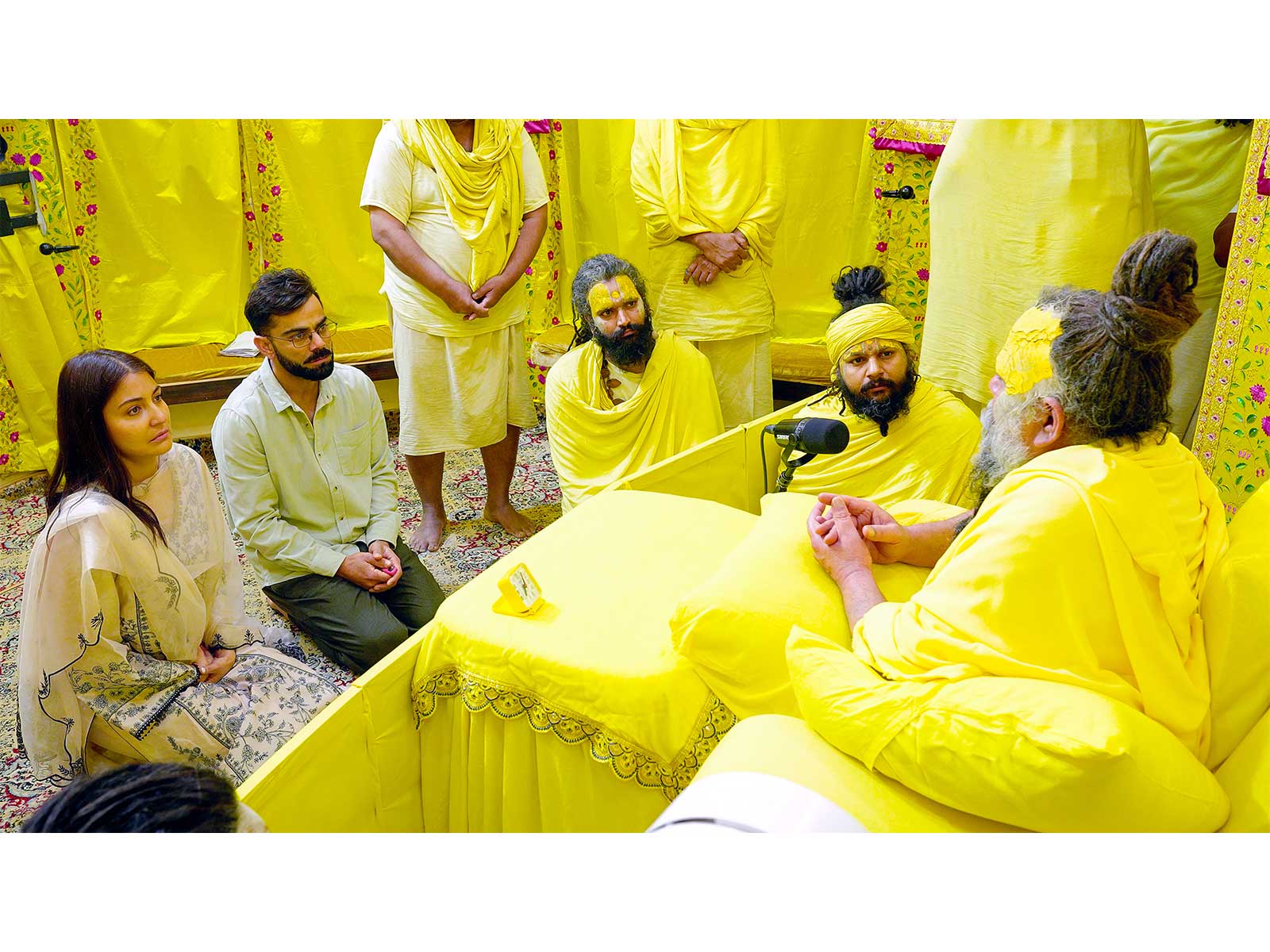 Virat Kohli and Anushka Sharma at Premanand Ji Maharaj's Ashram, Vrindavan (File Photo/ANI) 