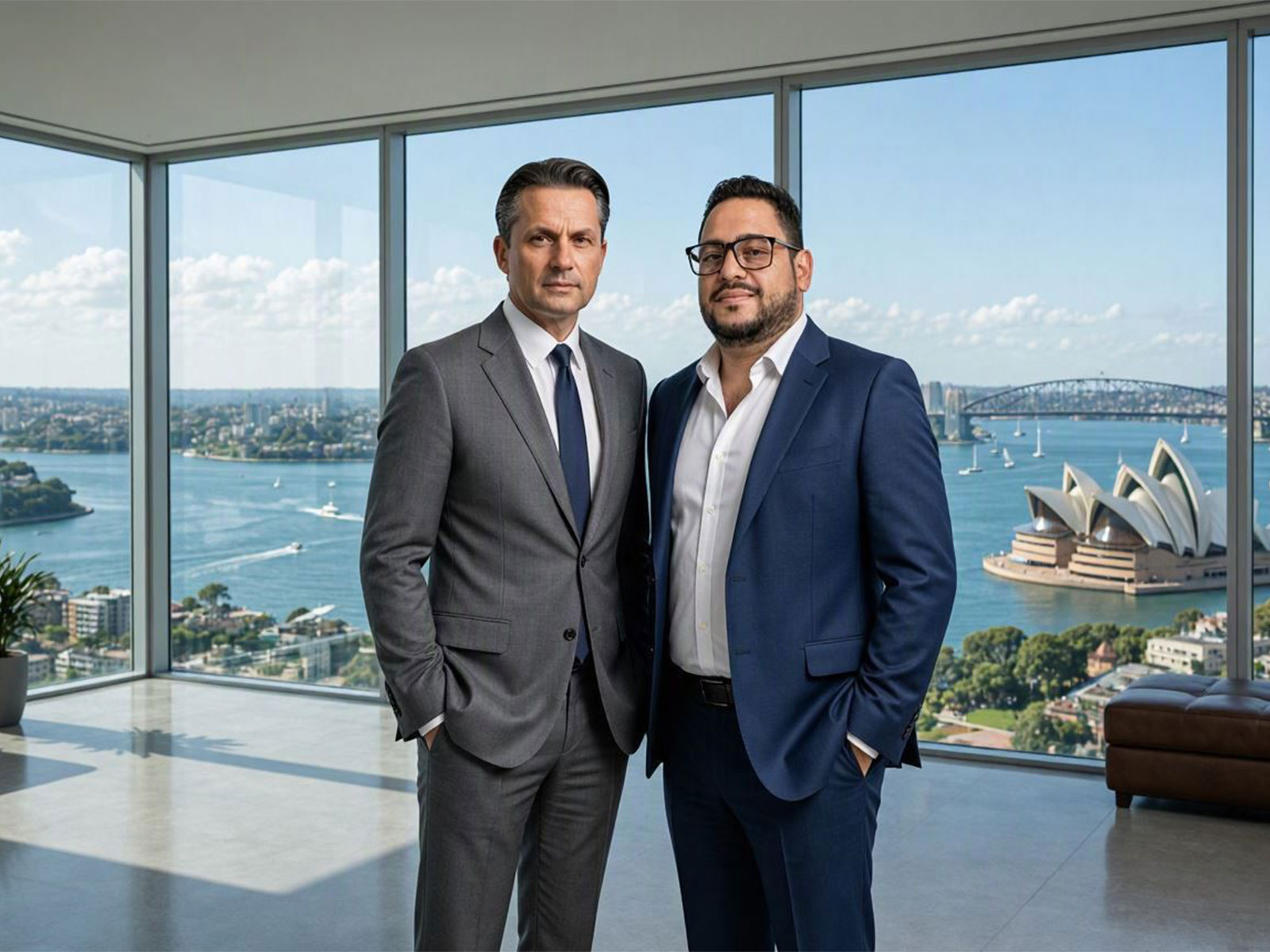 Left: Holger Thorsten Schubart, Founder and CEO of the Neutrino Energy Group & Right Rahul Tandon, CEO of Helix Energy Group
