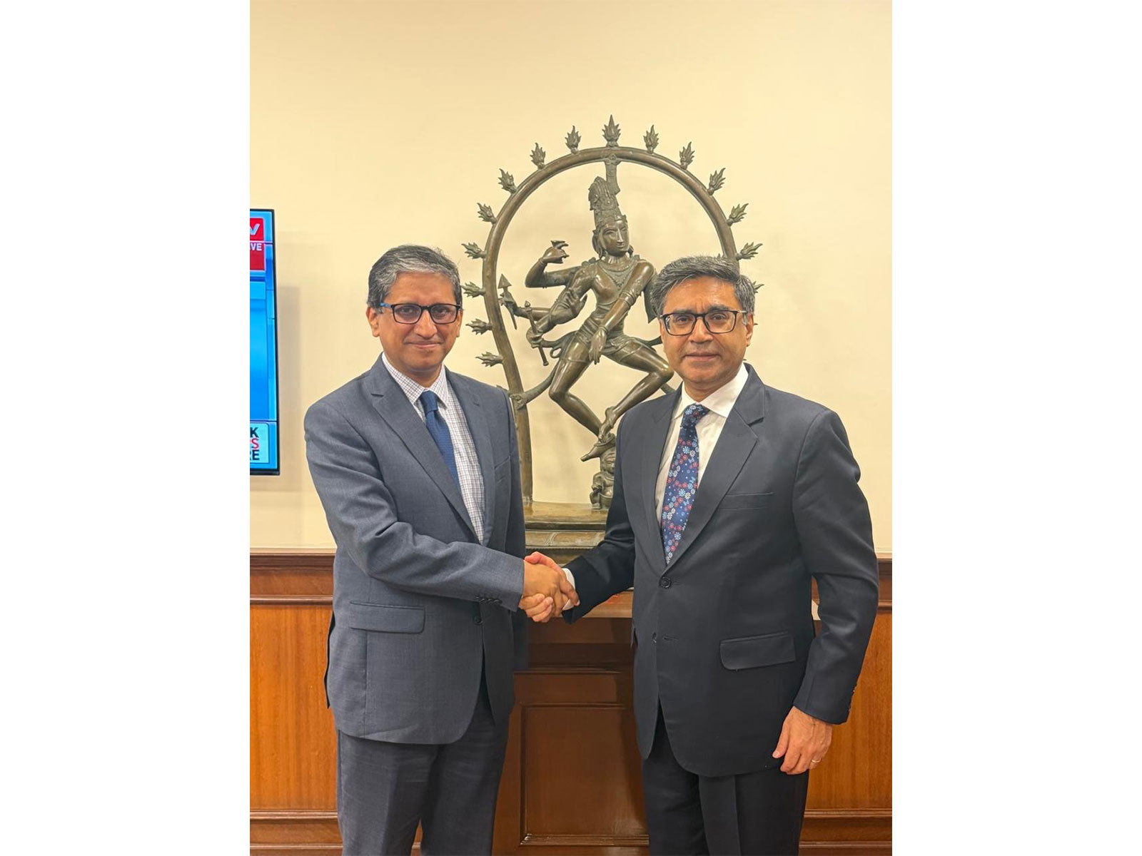 Bangladesh High Commissioner Riaz Hamidullah pays farwell call to Foreign Secretary Vikram Misri (Photo/X/@bdhc_delhi)