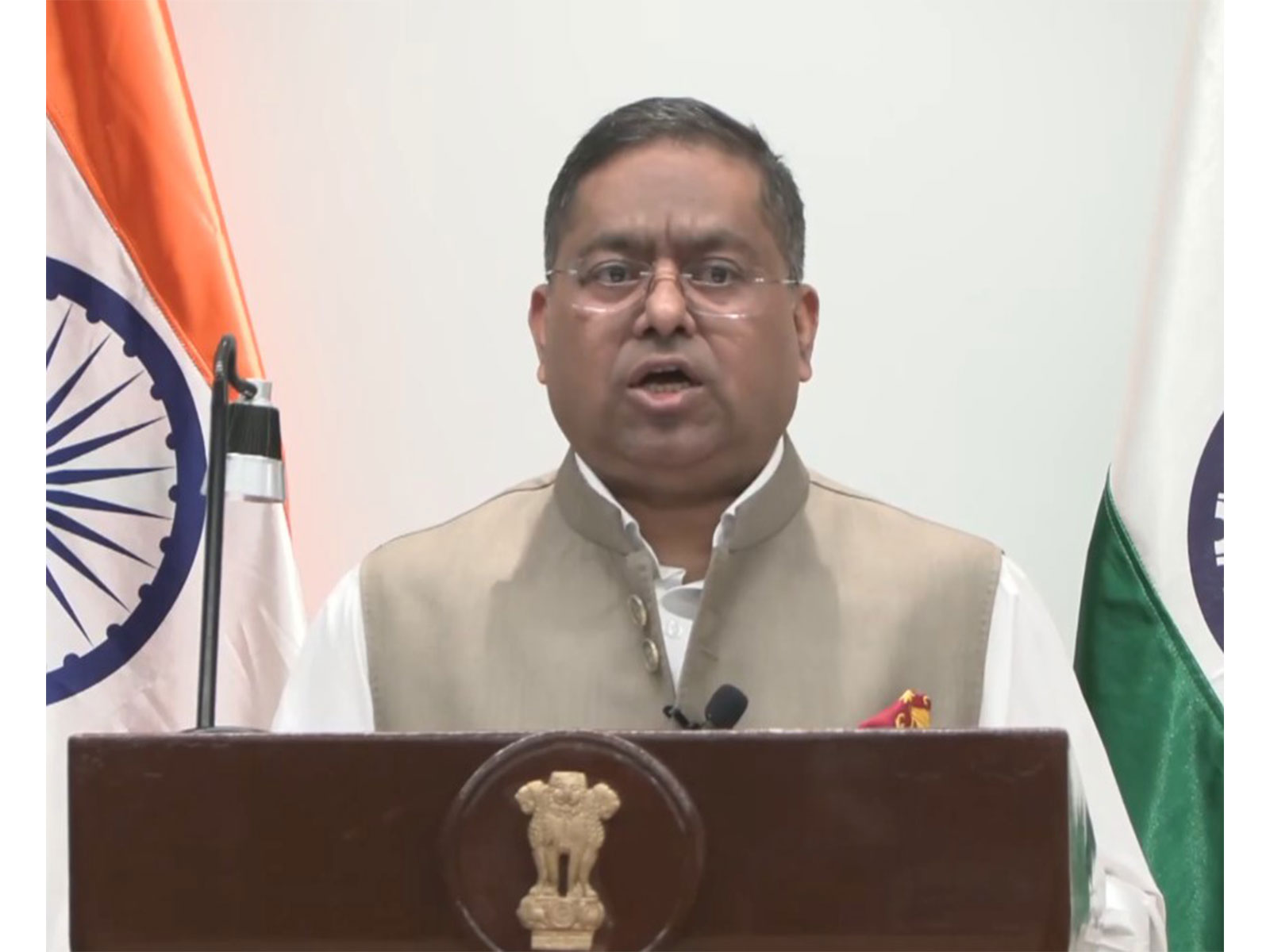 MEA Spokesperson Randhir Jaiswal (Photo/ANI)