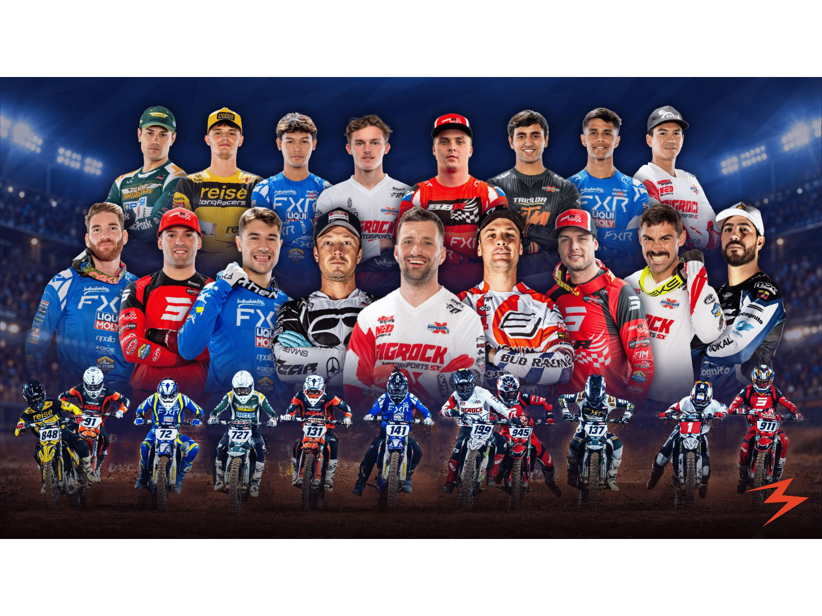 146 riders will participate in the Indian Supercross Racing League (ISRL) 2026 (Photo: ISRL)